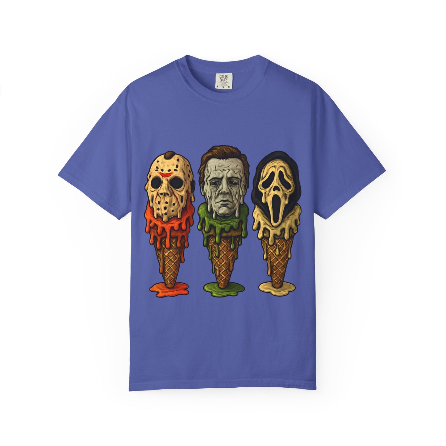 Halloween Horror Movie T-Shirt with Iconic Characters, Unisex Casual Tee for Gifting, Summer Fun, Halloween Costume, Movie Lovers