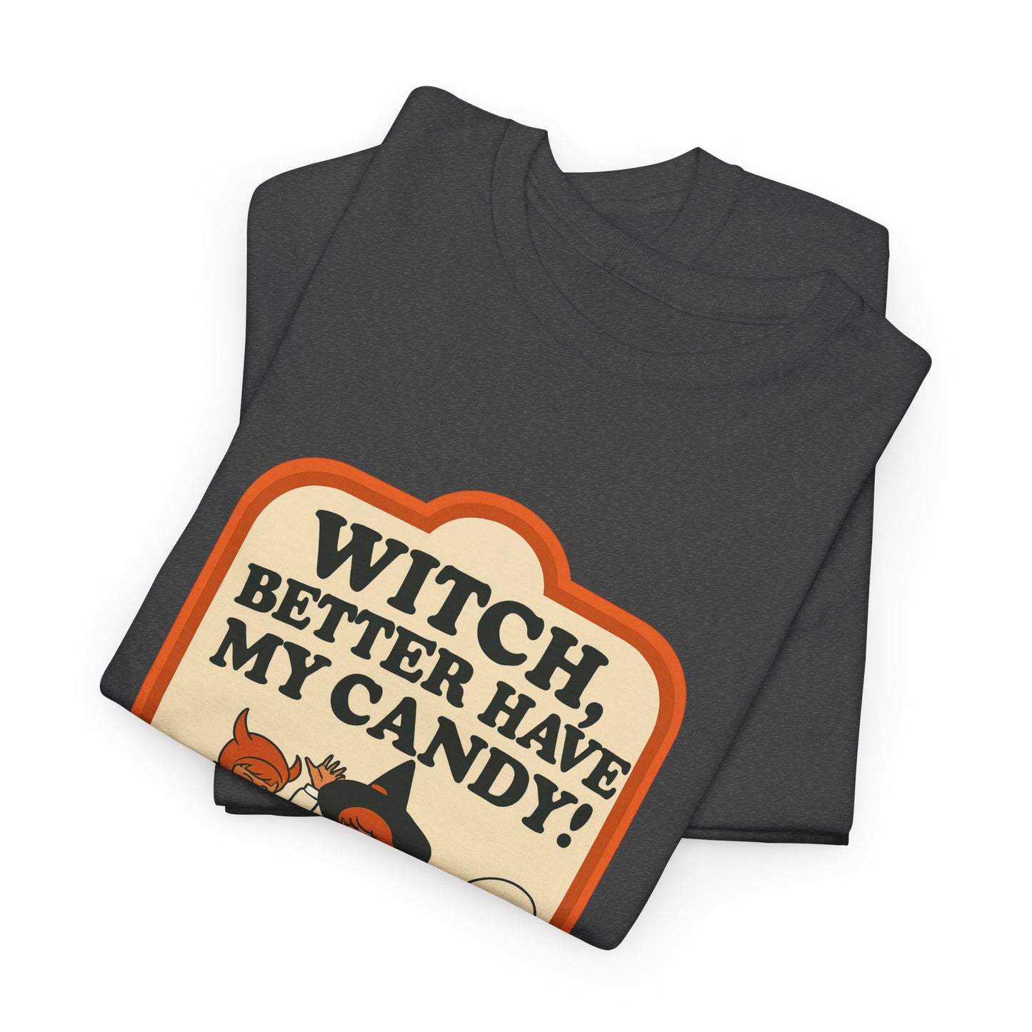 Halloween Witch Candy Tee - Unisex Cotton Shirt