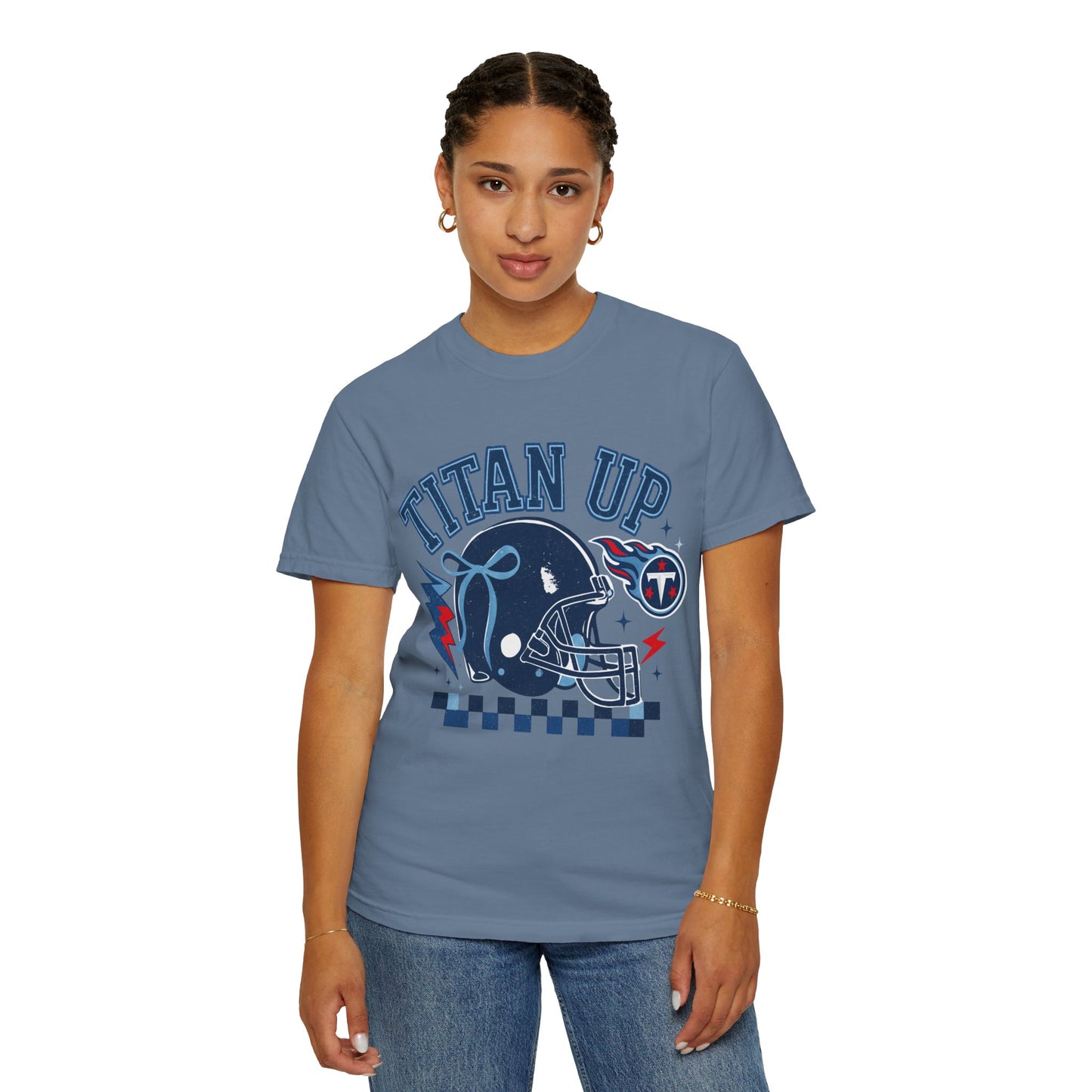 titan up tennessee Unisex Football Tee, Titan Up Shirt for Game Day, Casual Sportswear, Tailgating Apparel, Gift for Fans, Team Spirit Top