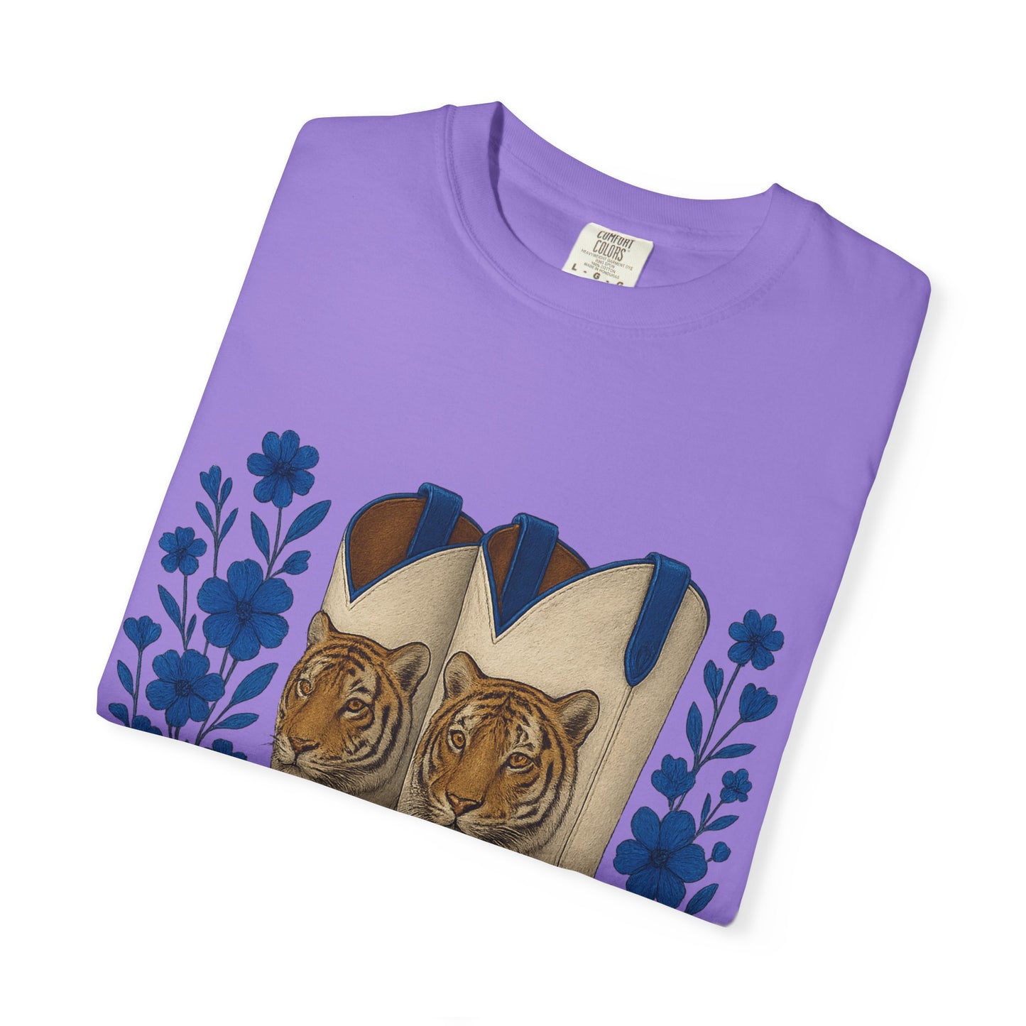 Graphic T-Shirt - Cowboy Boots & Tigress, Unisex Tee, Vintage Country Style-Memphis Tiger Fan