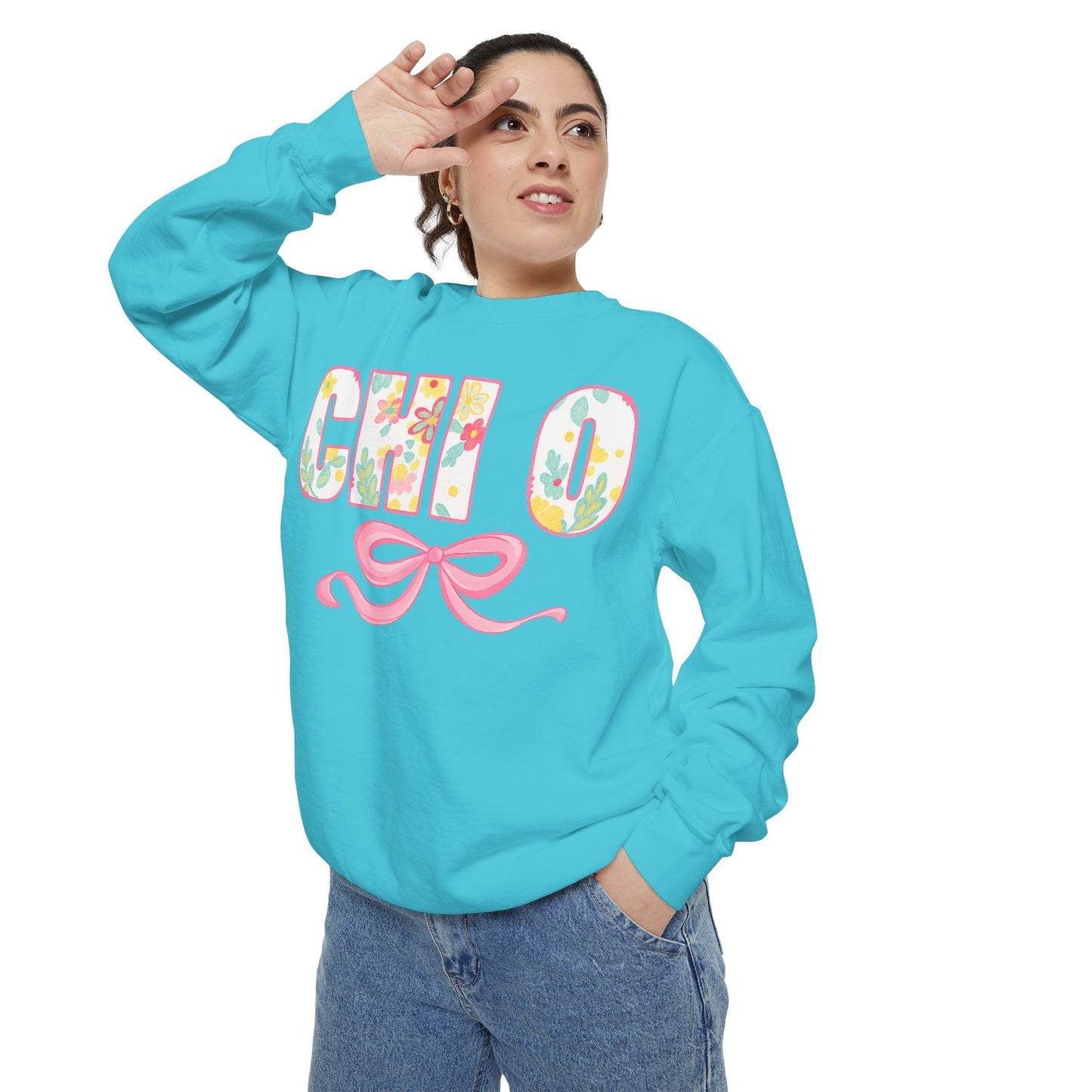 Colorful Floral Chill O Unisex Sweatshirt | Spring Fashion, Gift for Her