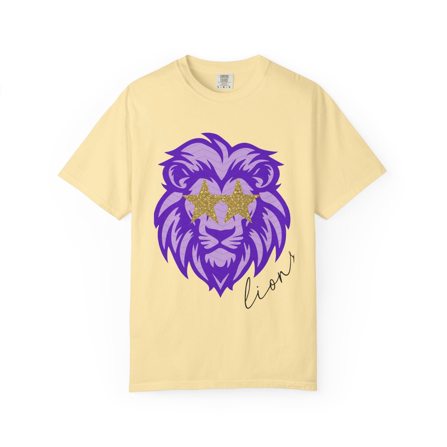 Purple Lion Graphic T-Shirt