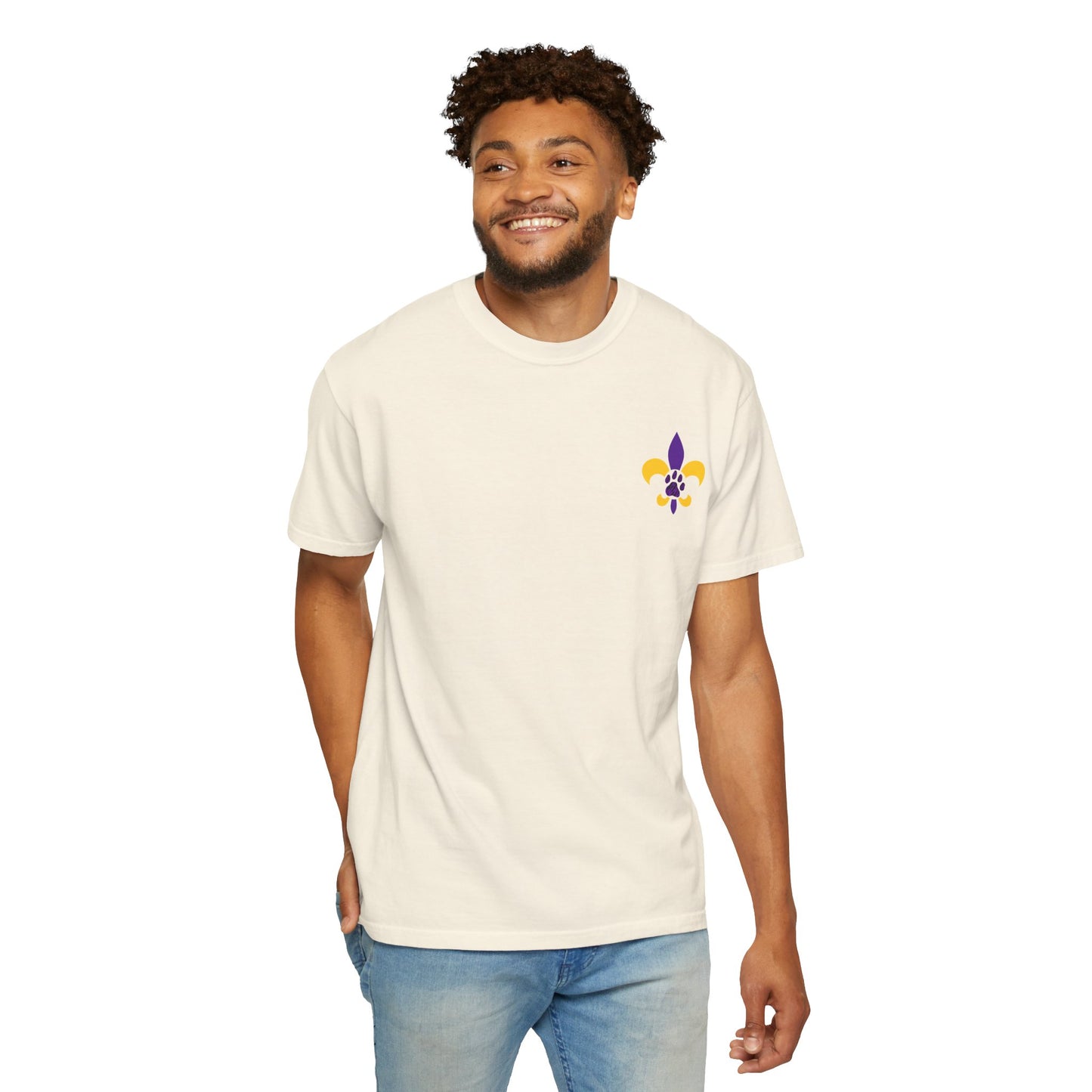 Baton Rouge Spirit T-Shirt - Unisex Garment-Dyed Tee for Game Day, College Football, Mardi Gras, Team Pride, Casual Wear