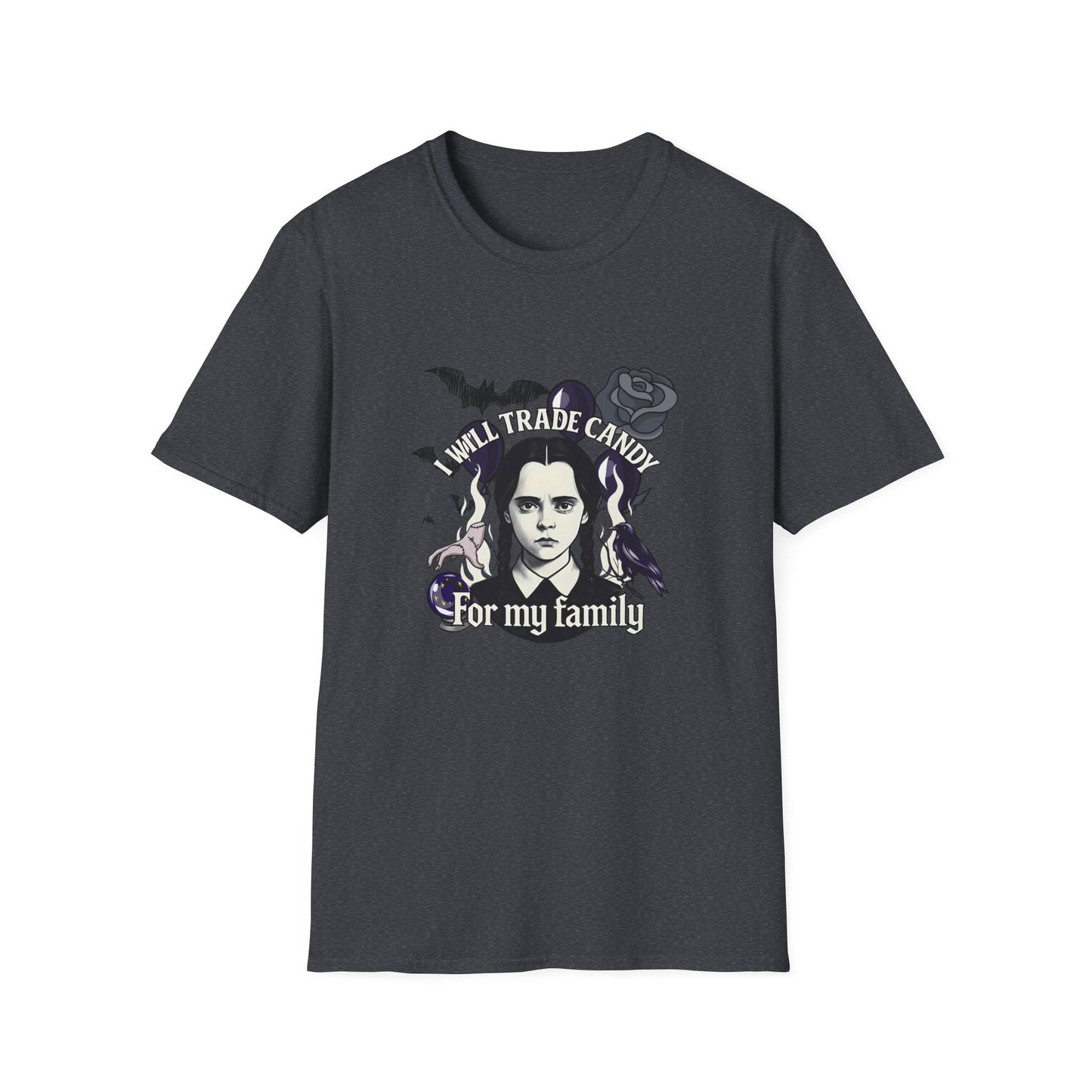 Gothic Family Tribute Unisex Tee - Halloween Dark Aesthetic Apparel