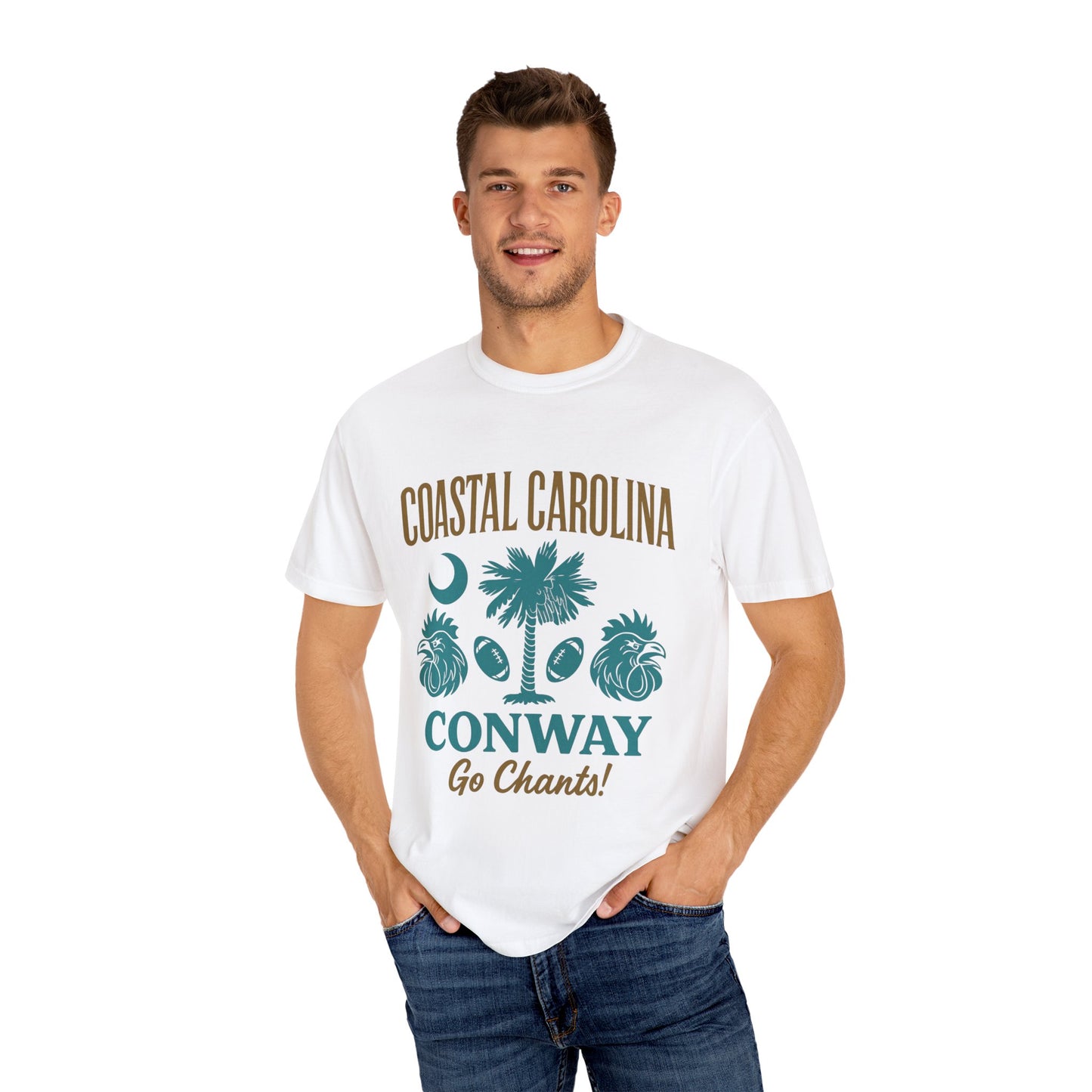 Go Chants T-Shirt, Unisex Garment-Dyed Tee, Beachwear, College Apparel, Summer Vibes