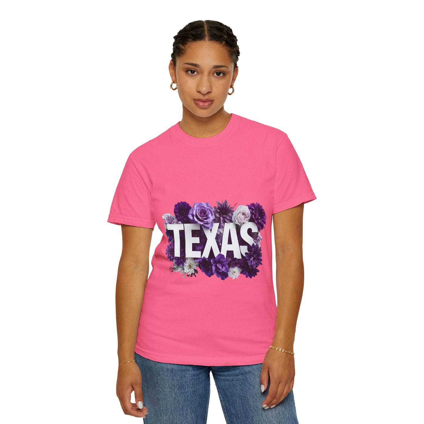 Texas Floral T-Shirt, Unisex Aesthetic Tee, Summer Outfit, Gift for Texan, Casual Style Shirt, Travel Souvenir Shirt