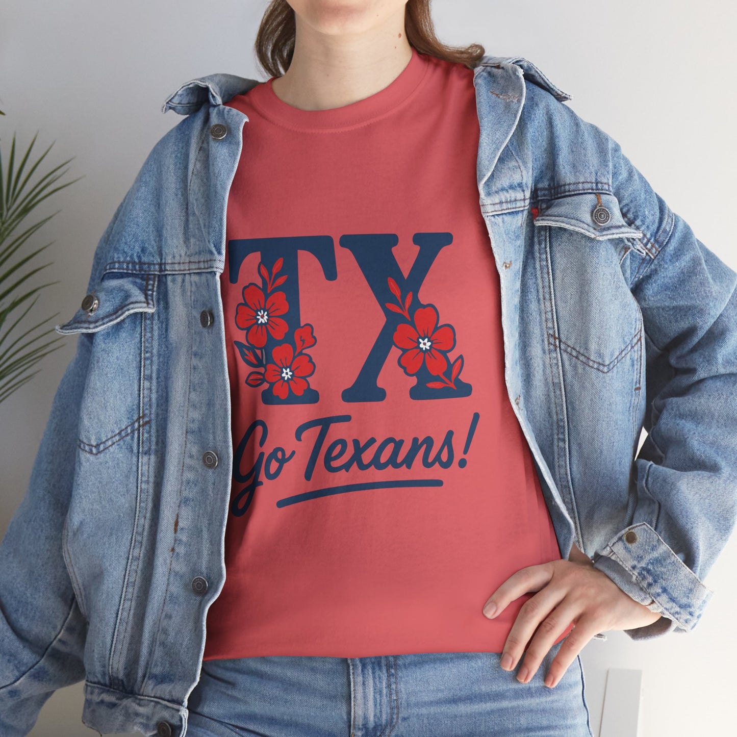 Texas Pride Unisex Cotton Tee | Go Texans! T-Shirt, Casual Wear, Game Day Shirt, Gift for Fans, Spring/Summer Style