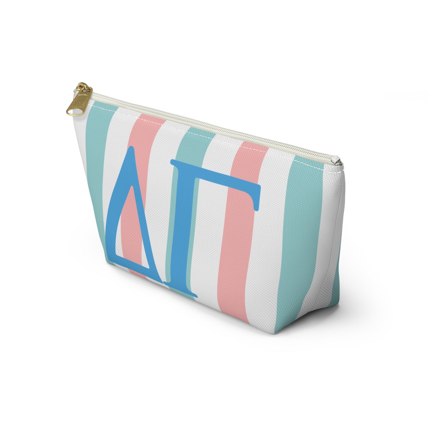 DG Greek Letter Accessory Pouch, Makeup Bag, Travel Toiletry Organizer, Personalized Gift, Sorority Essentials, Deltas, Greek Life