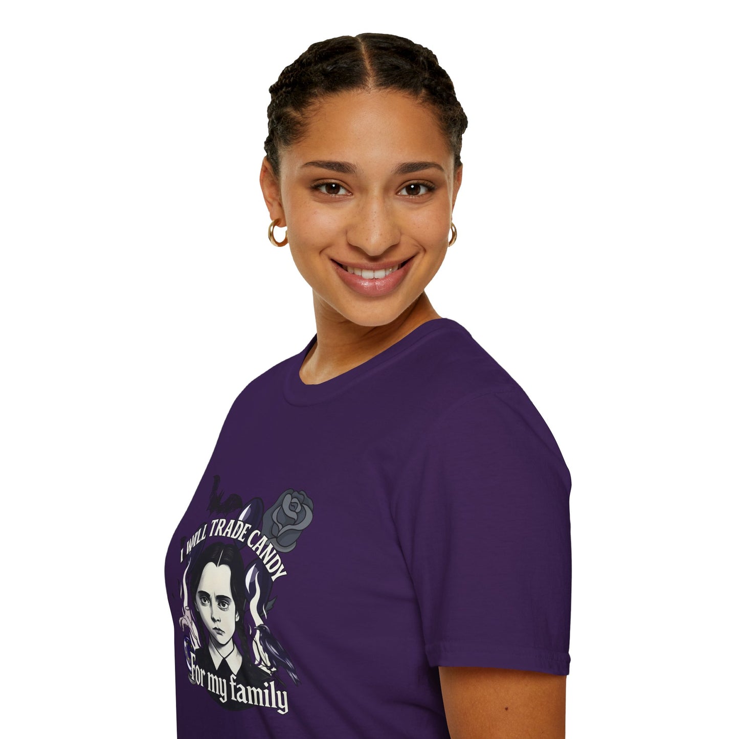Gothic Family Tribute Unisex Tee - Halloween Dark Aesthetic Apparel