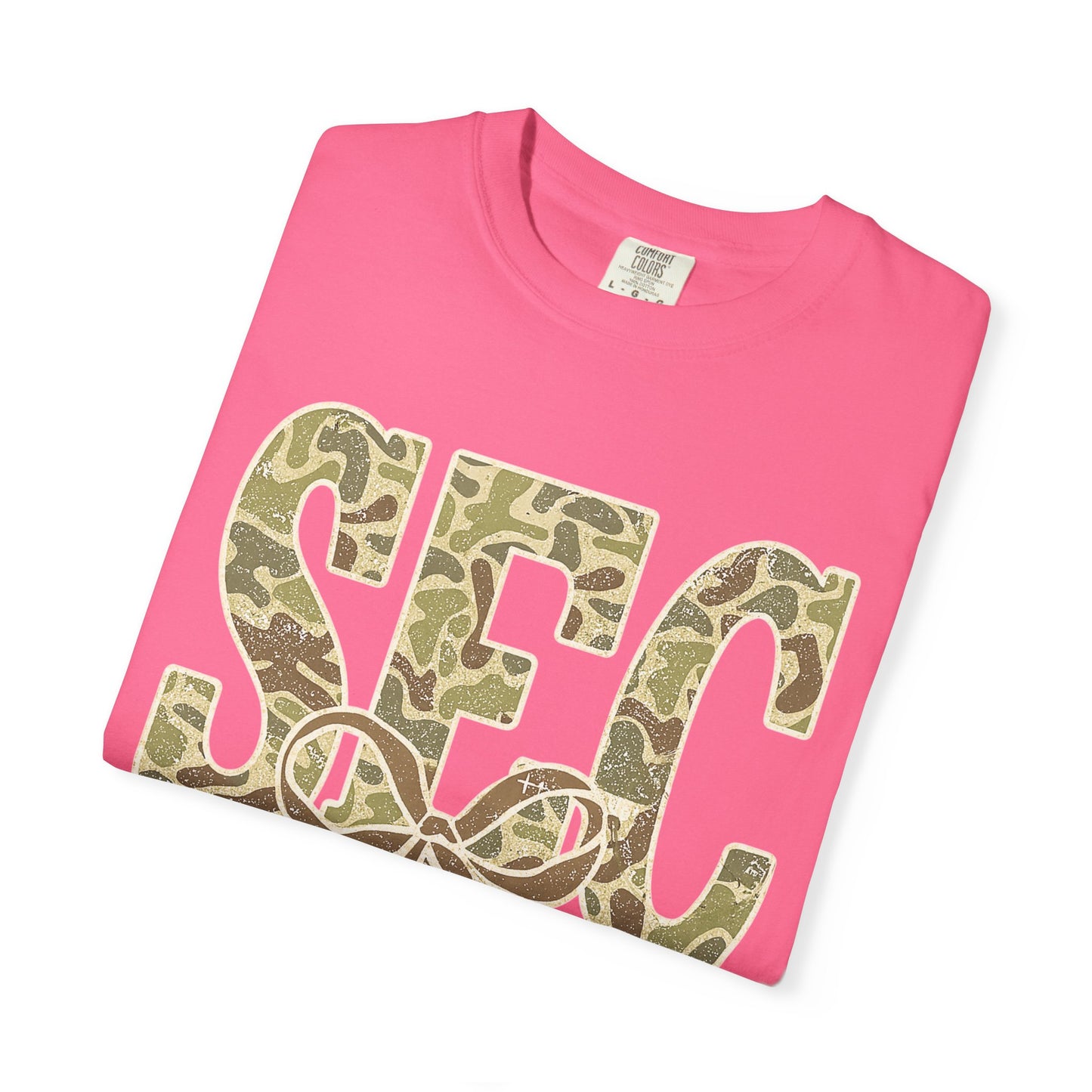 Camo Lettered Unisex T-Shirt - SEC Fan Gear - Gift for Him - Outdoor Wear