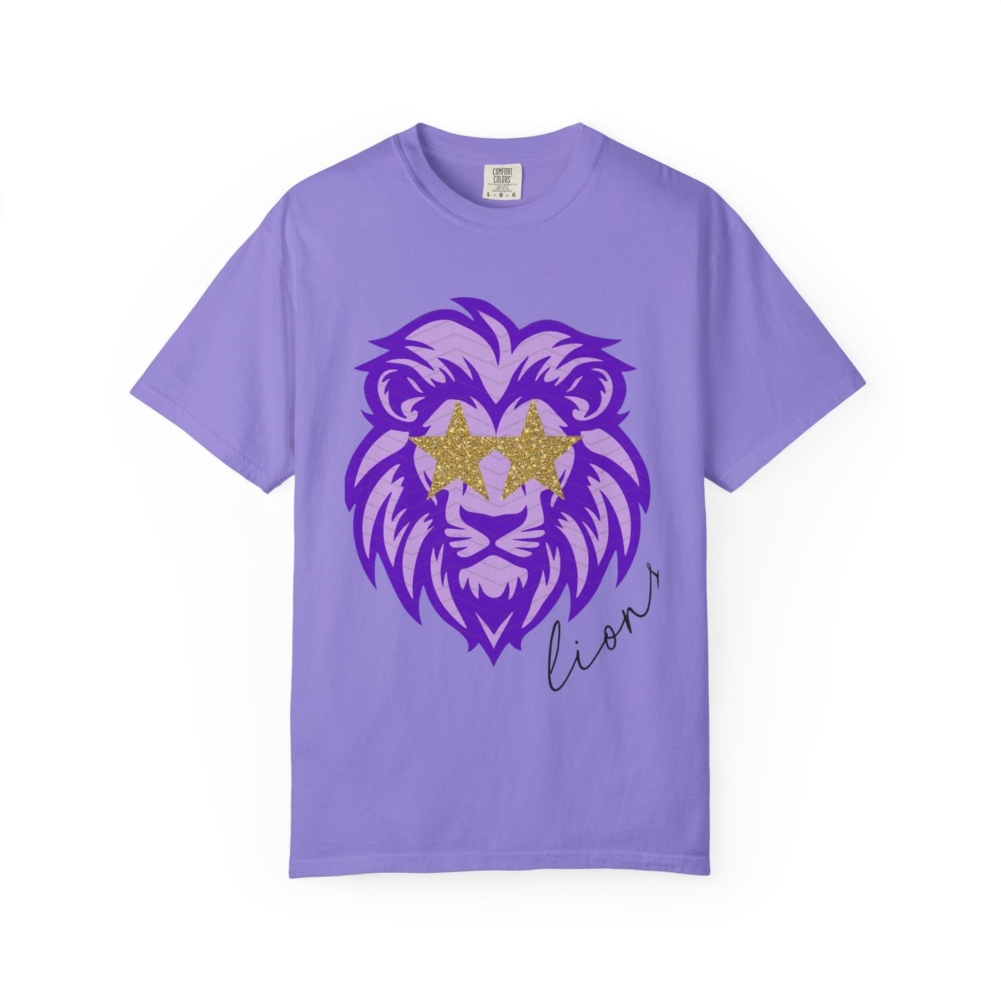 Purple Lion Graphic T-Shirt