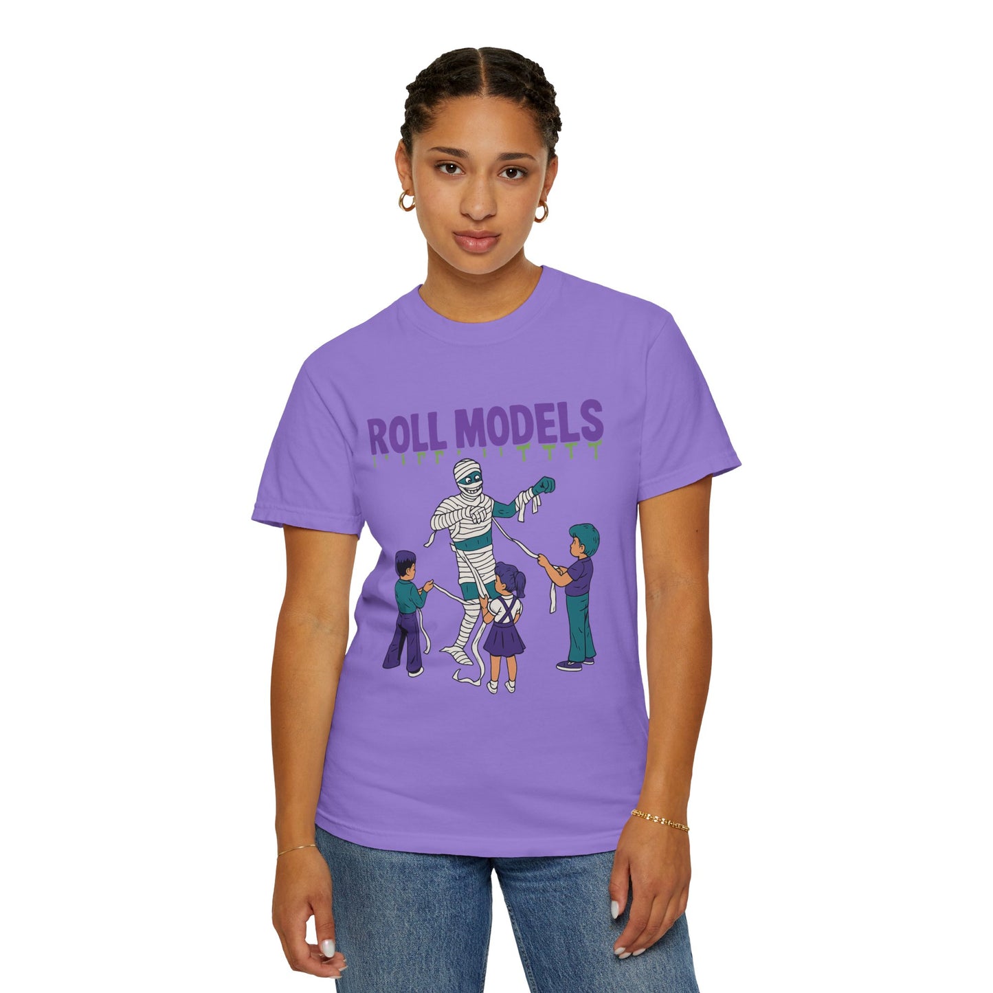 Mummy Roll Models T-Shirt, Cute Halloween Shirt, Kids Costume Tee, Family Fun Outfit, Retro Graphic Top, Vintage Style Tee