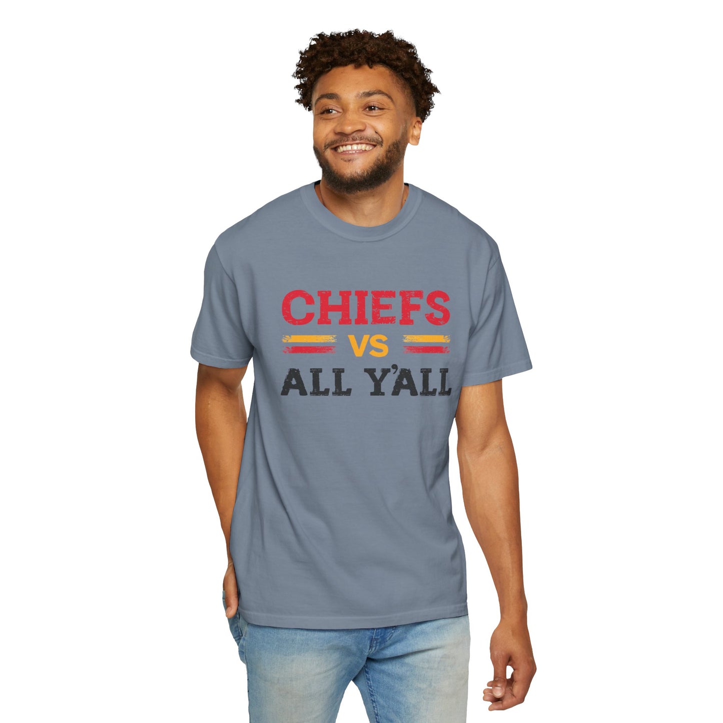 Game Day Humor T-Shirt, Chiefs vs All Y’all Tee, Sports Fan Gift, Unisex Shirt, Tailgate Party Apparel, Football Celebration Shirt