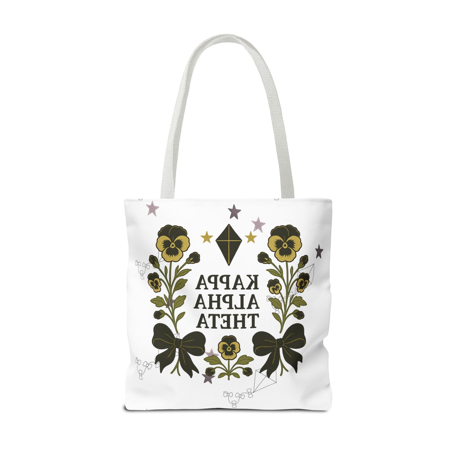 Floral Sorority Tote Bag | Kappa Alpha Theta, Eco-Friendly Bag, Gift for Sisters, College Accessory, Summer Outing Bag