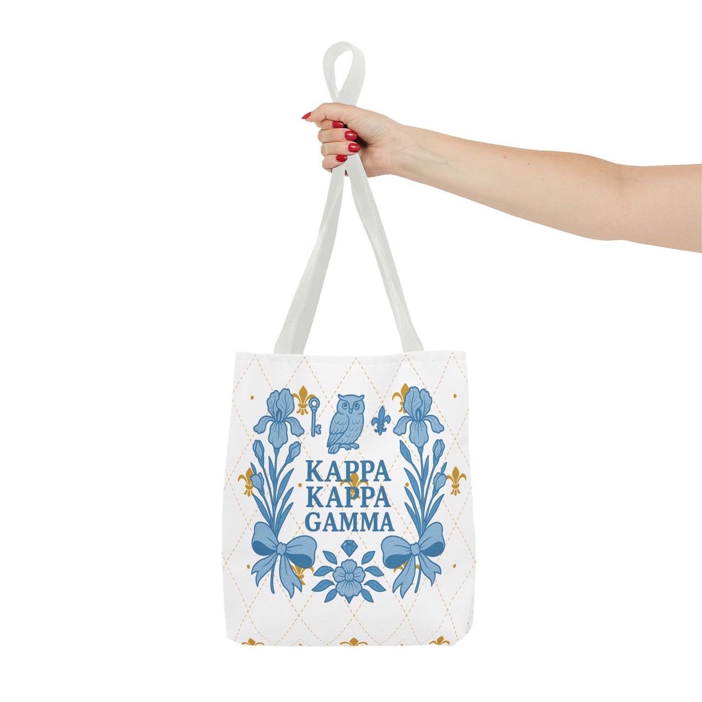 Floral KKG Sorority Tote Bag | College Student Gift, Event Tote