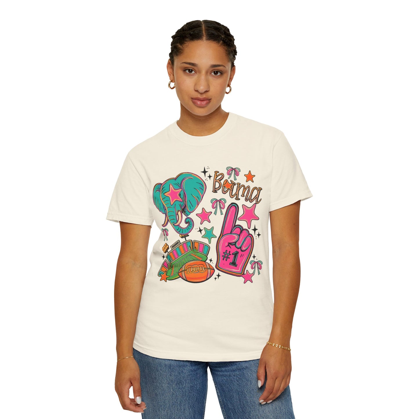 Preppy Neon Elephant Fan T-Shirt