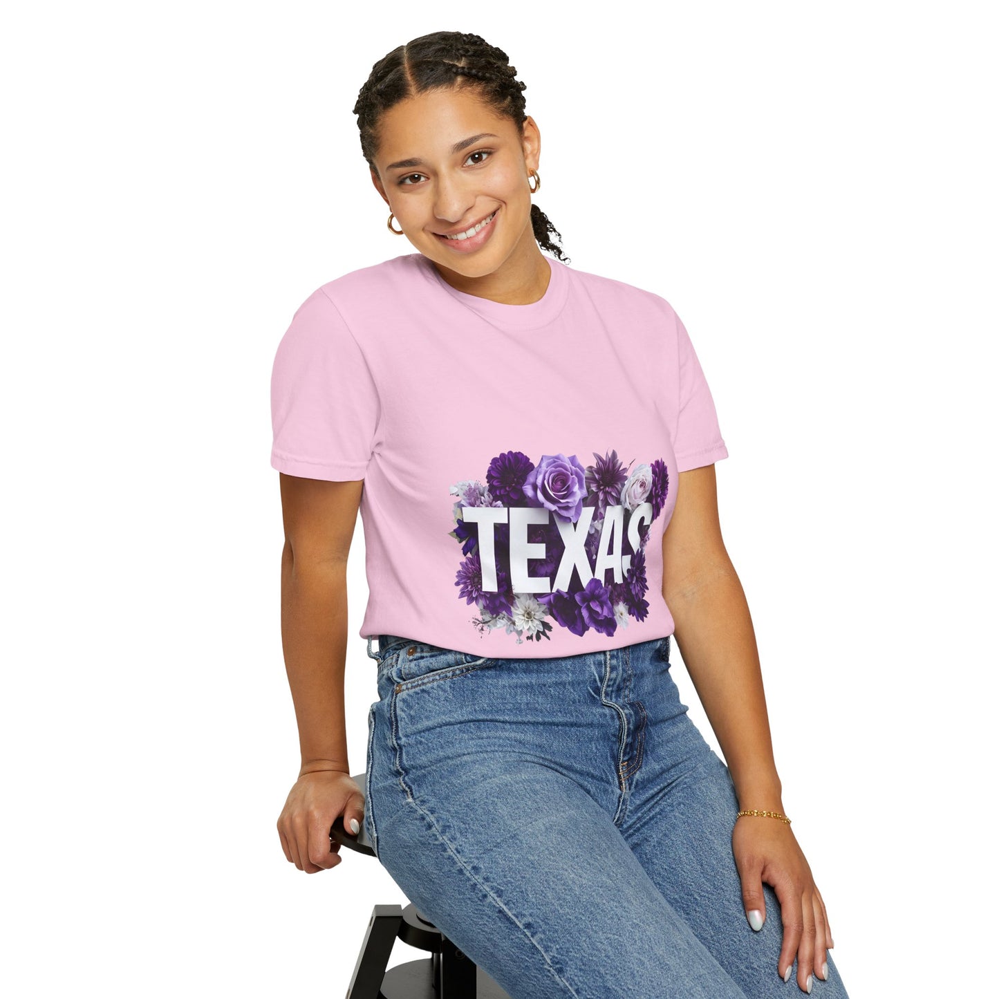 Texas Floral T-Shirt, Unisex Aesthetic Tee, Summer Outfit, Gift for Texan, Casual Style Shirt, Travel Souvenir Shirt