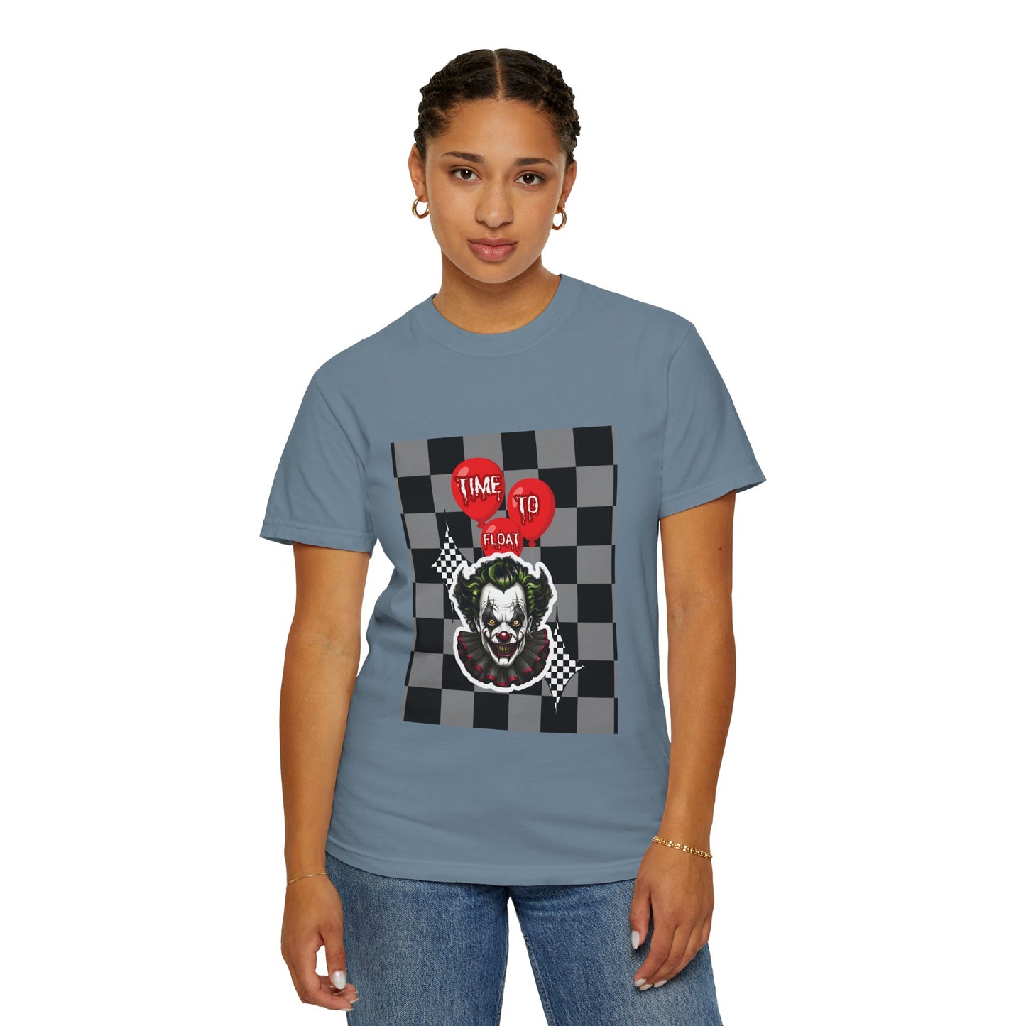 Creepy Clown Graphic T-Shirt, Halloween Costume Tee, Unisex Horror Shirt, Fun Gift for Fans, Graphic Novelty Wear, Casual Outfit