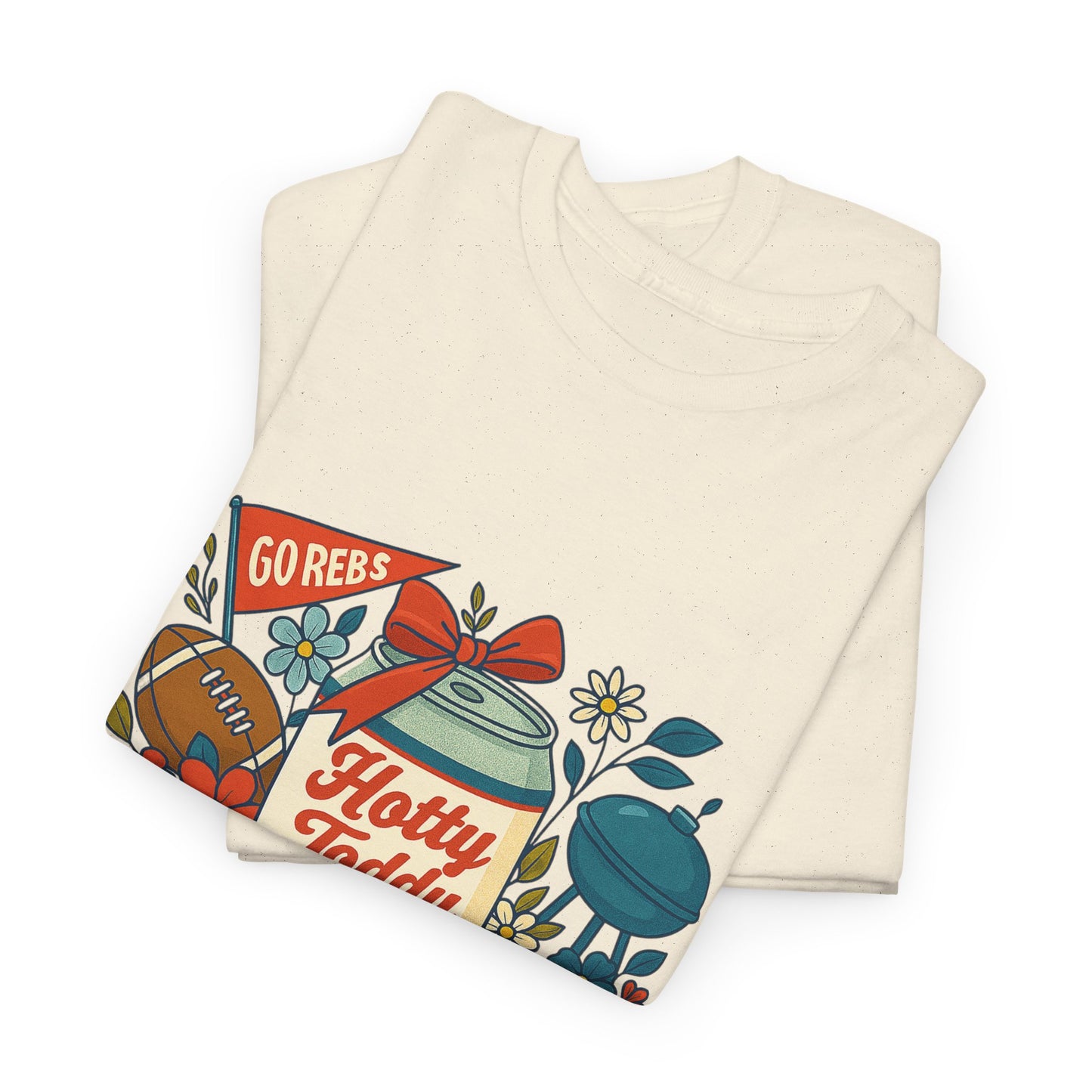 Hotty Toddy Heavy Cotton Tee - Unisex Graphic T-Shirt, Casual Wear, College Apparel, Gift for Students, Spring Break Fashion
