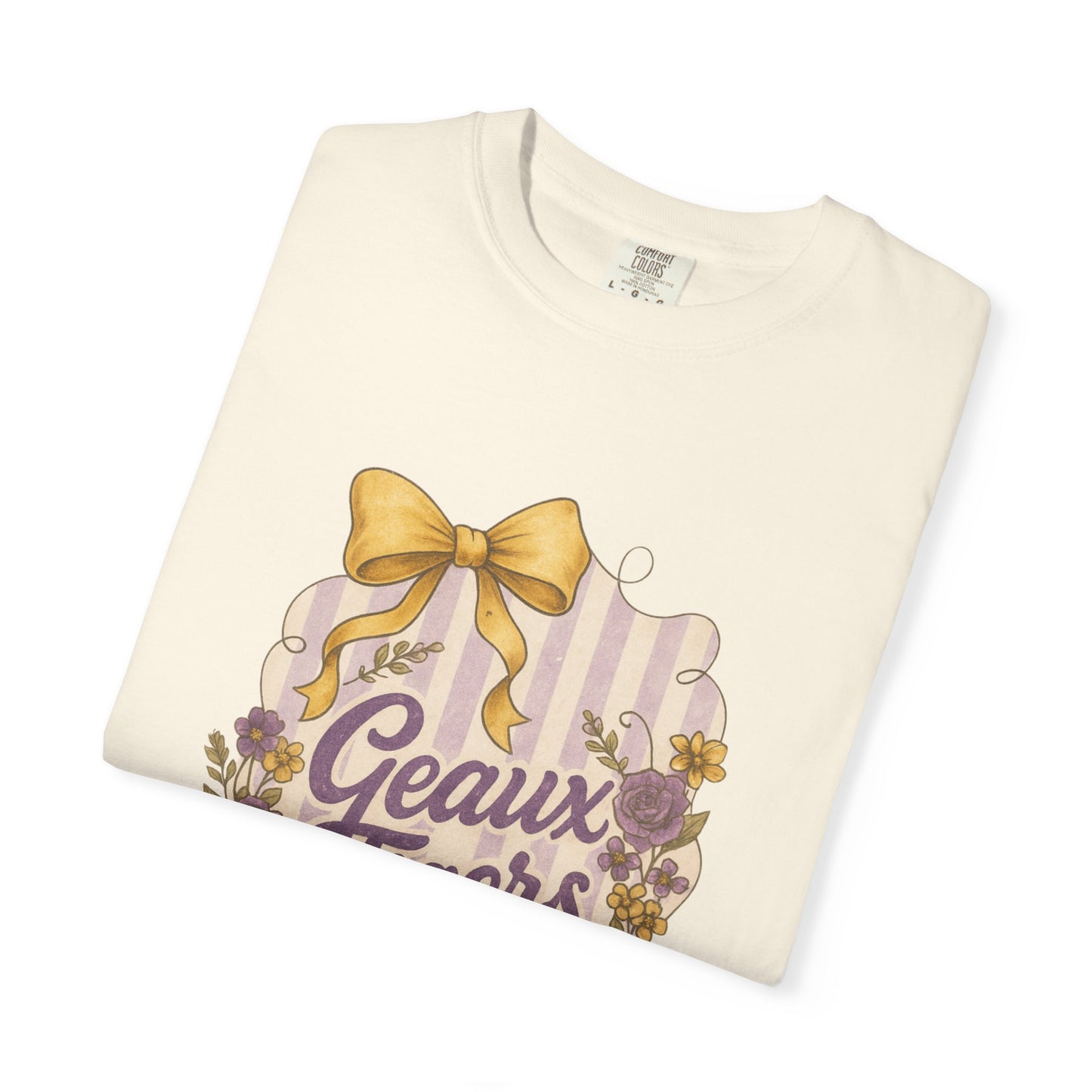 Geaux Tigers Floral T-Shirt, Unisex Casual Tee, Game Day Apparel, Spring Outfit, LSU Fan Gear