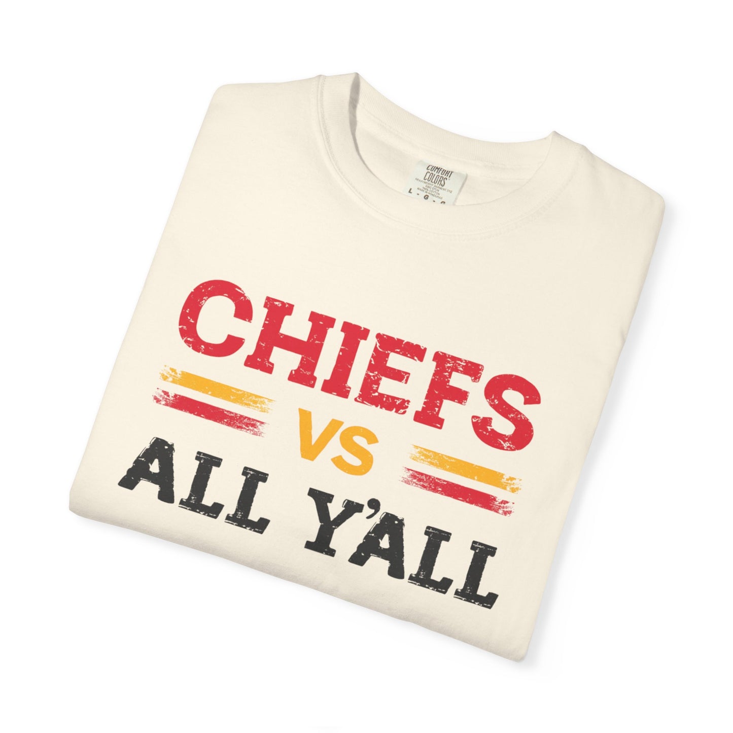 Game Day Humor T-Shirt, Chiefs vs All Y’all Tee, Sports Fan Gift, Unisex Shirt, Tailgate Party Apparel, Football Celebration Shirt