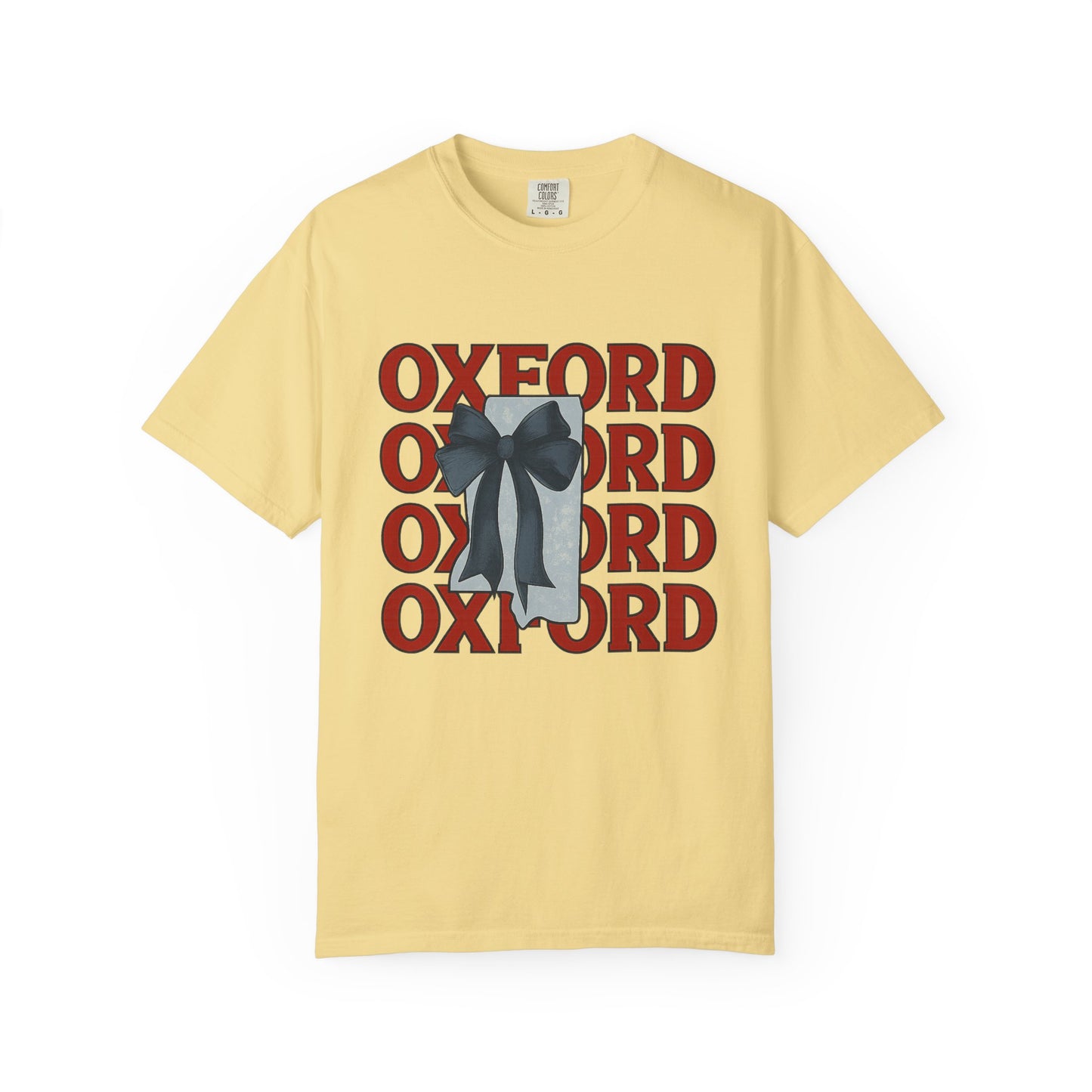 Oxford Bow Graphic Tee, Casual Unisex T-shirt, Gift for Students, College Apparel, Trendy Fashion Top, Birthday Gift