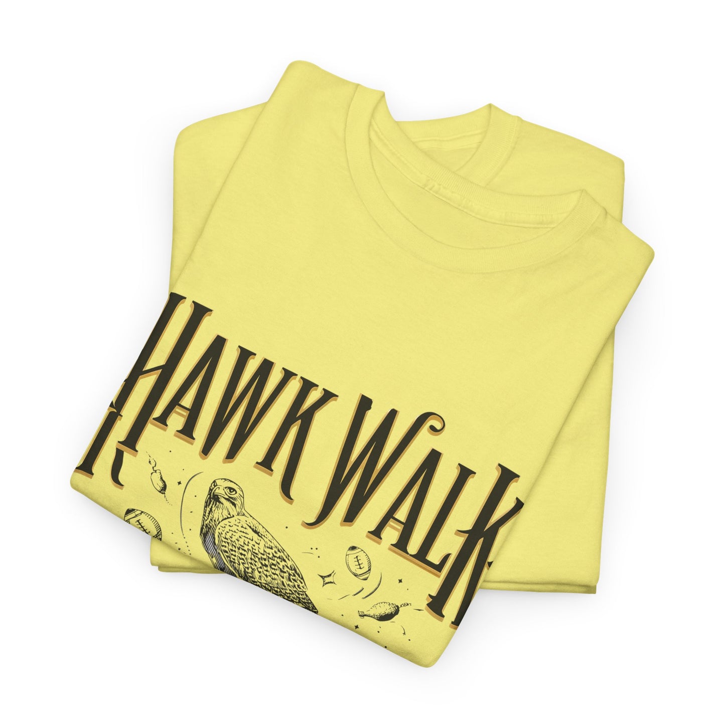 Hawk Walk Tailgate Tee, Unisex Cotton Shirt, Outdoor Event T-Shirt, Festival Wear, Bird Lover Gift, Sports Gathering Apparel