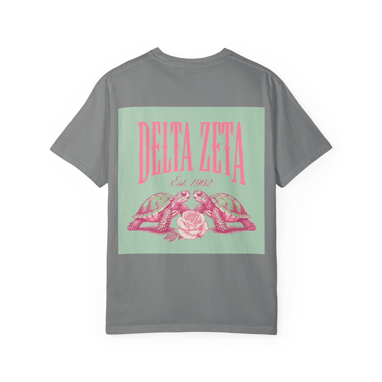 Delta Zeta Unisex T-Shirt, Sorority Shirt, Garment-Dyed Tee, Cute College Top, Sisterhood Apparel, Gift for Sorority Sisters