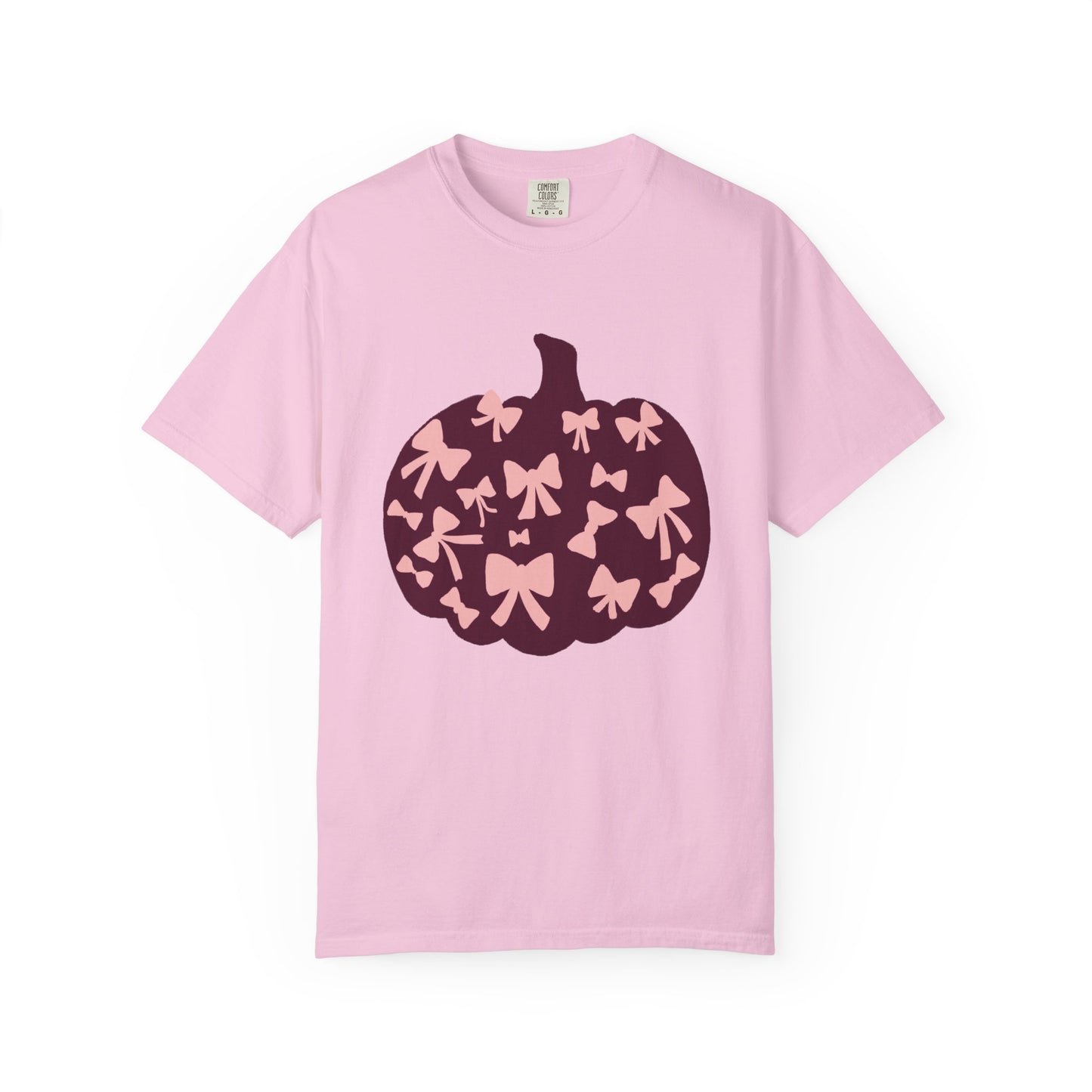 Pumpkin Bow Graphic Tee | Unisex Fall T-Shirt, Halloween Top, Cute Autumn Shirt, Gift for Her, Festival Wear