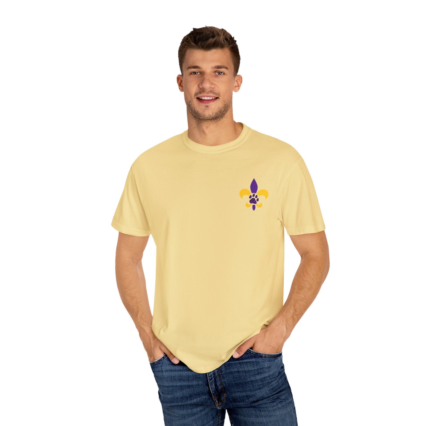 Baton Rouge Spirit T-Shirt - Unisex Garment-Dyed Tee for Game Day, College Football, Mardi Gras, Team Pride, Casual Wear
