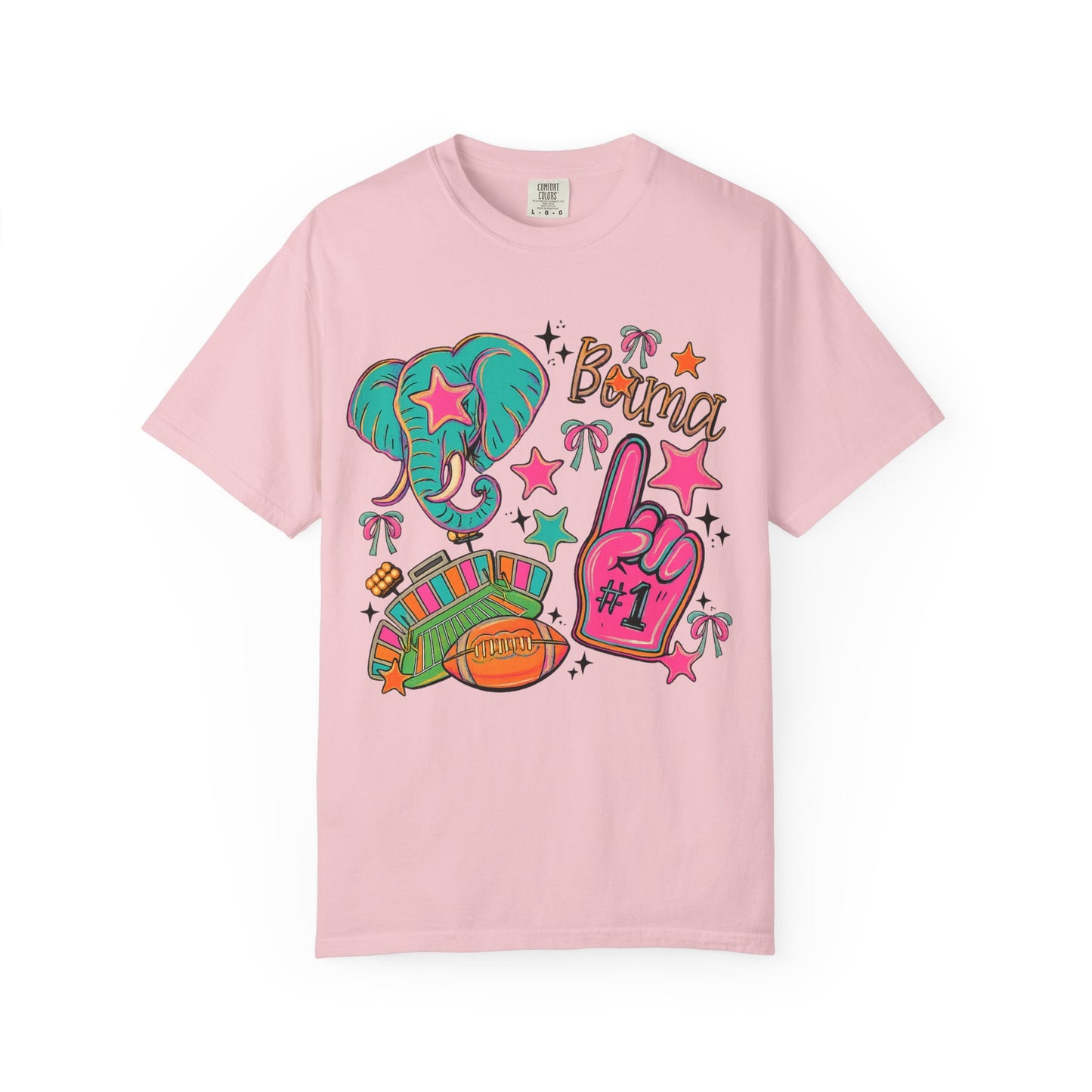 Preppy Neon Elephant Fan T-Shirt