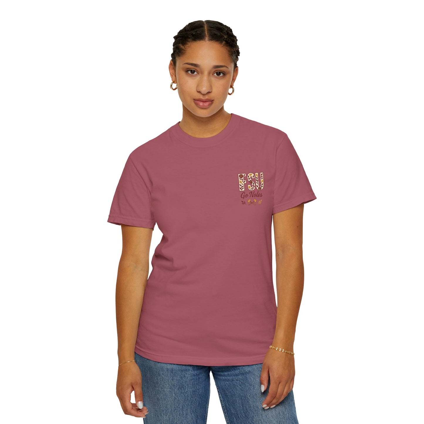 Tomahawk Nation T-Shirt, Unisex College Football Tees, Garment-Dyed Fan Apparel, Go Noles Spirit Wear, Game Day Outfit
