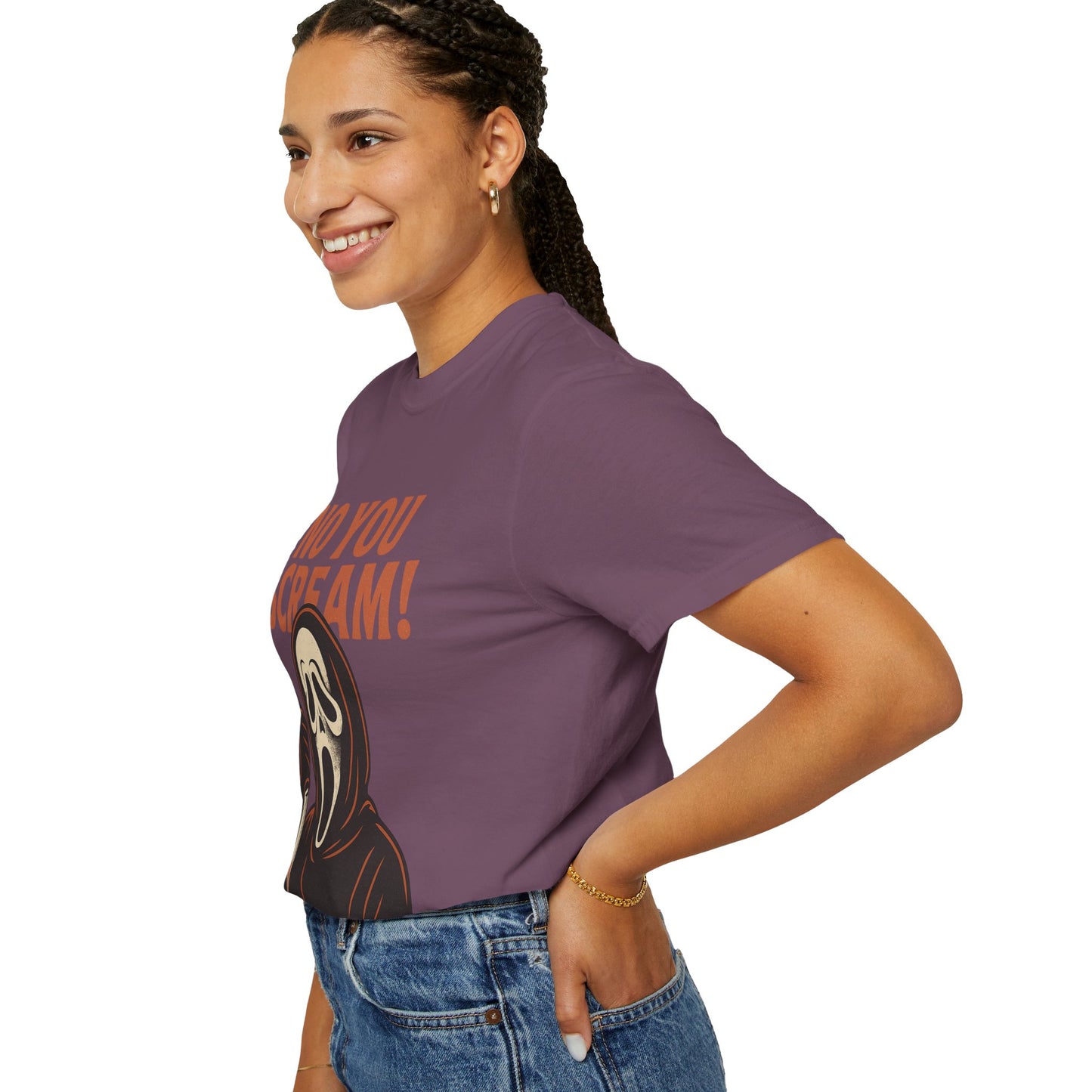 Unisex Horror-Themed T-shirt | Fun Scream Design for Halloween, Costume Parties, Movie Nights, Gift for Horror Fans