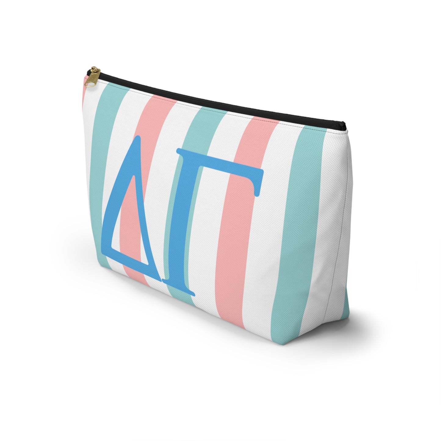 DG Greek Letter Accessory Pouch, Makeup Bag, Travel Toiletry Organizer, Personalized Gift, Sorority Essentials, Deltas, Greek Life