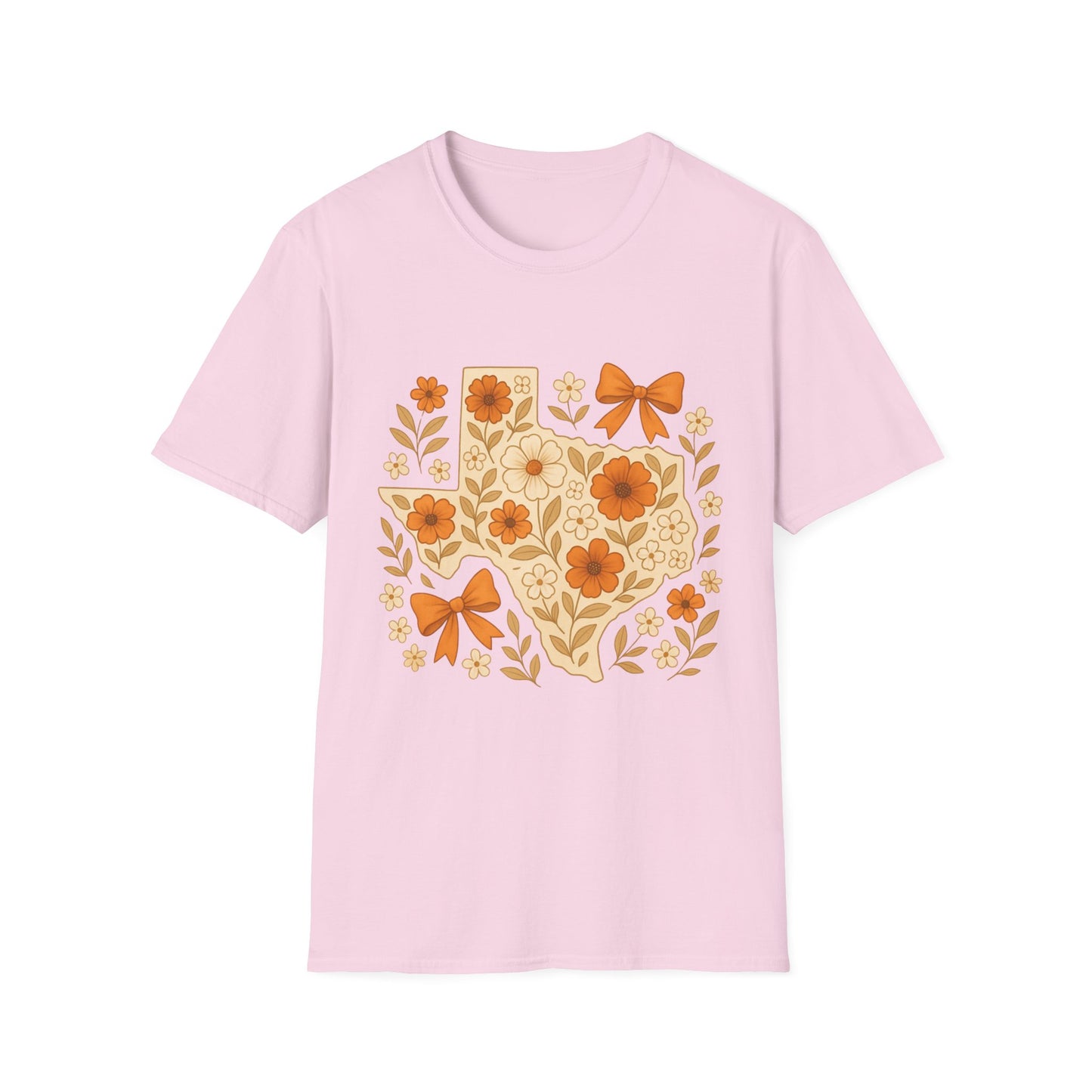 Texas Floral Unisex T-Shirt, Gift for Texans, Spring & Summer Wear, Festival Attire, Southern Charm Shirt
