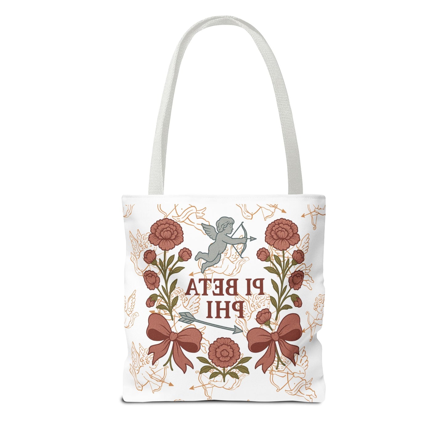 Floral Pi Phi Sorority Tote Bag