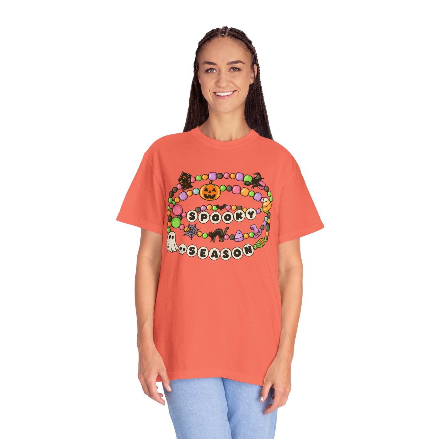 Spooky Season Friendship Bracelet T-shirt | Halloween Fun, Unisex Tee