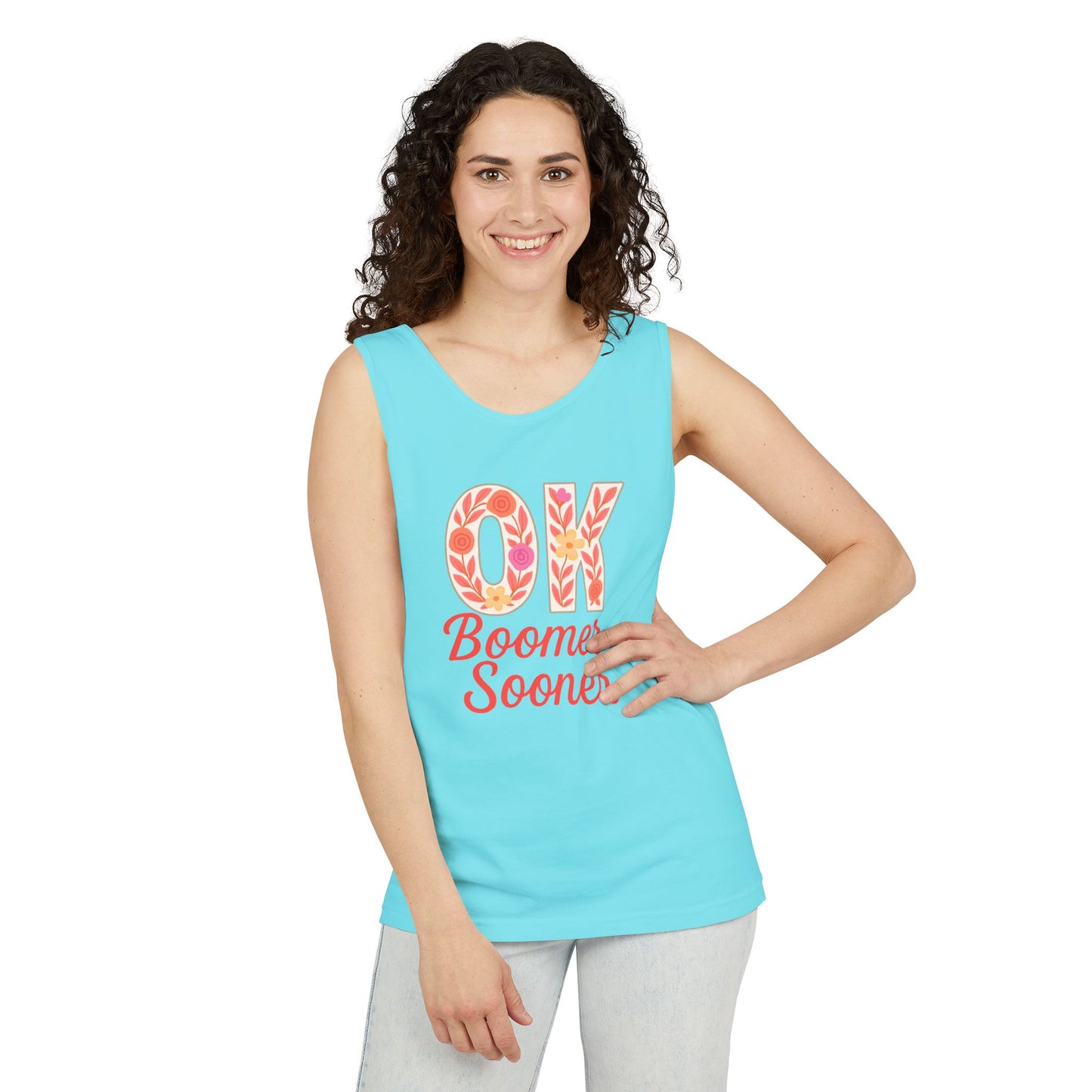 Oklahoma Comfort Colors Tank, Trendy Garment-Dyed Tank Top, OK Boomer Sooner, Casual Summer Wear, Gift for Graduates