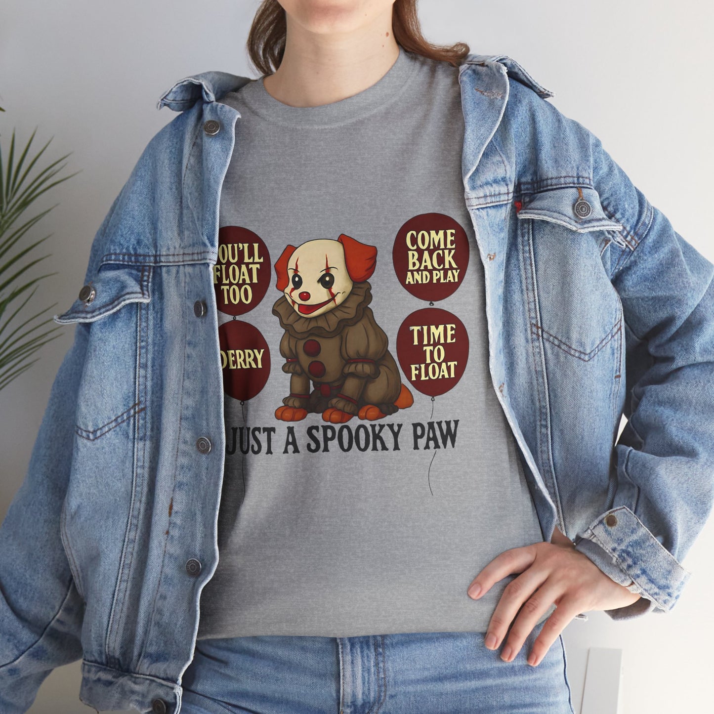 Spooky Dog Tee Clown Pup Pennywise