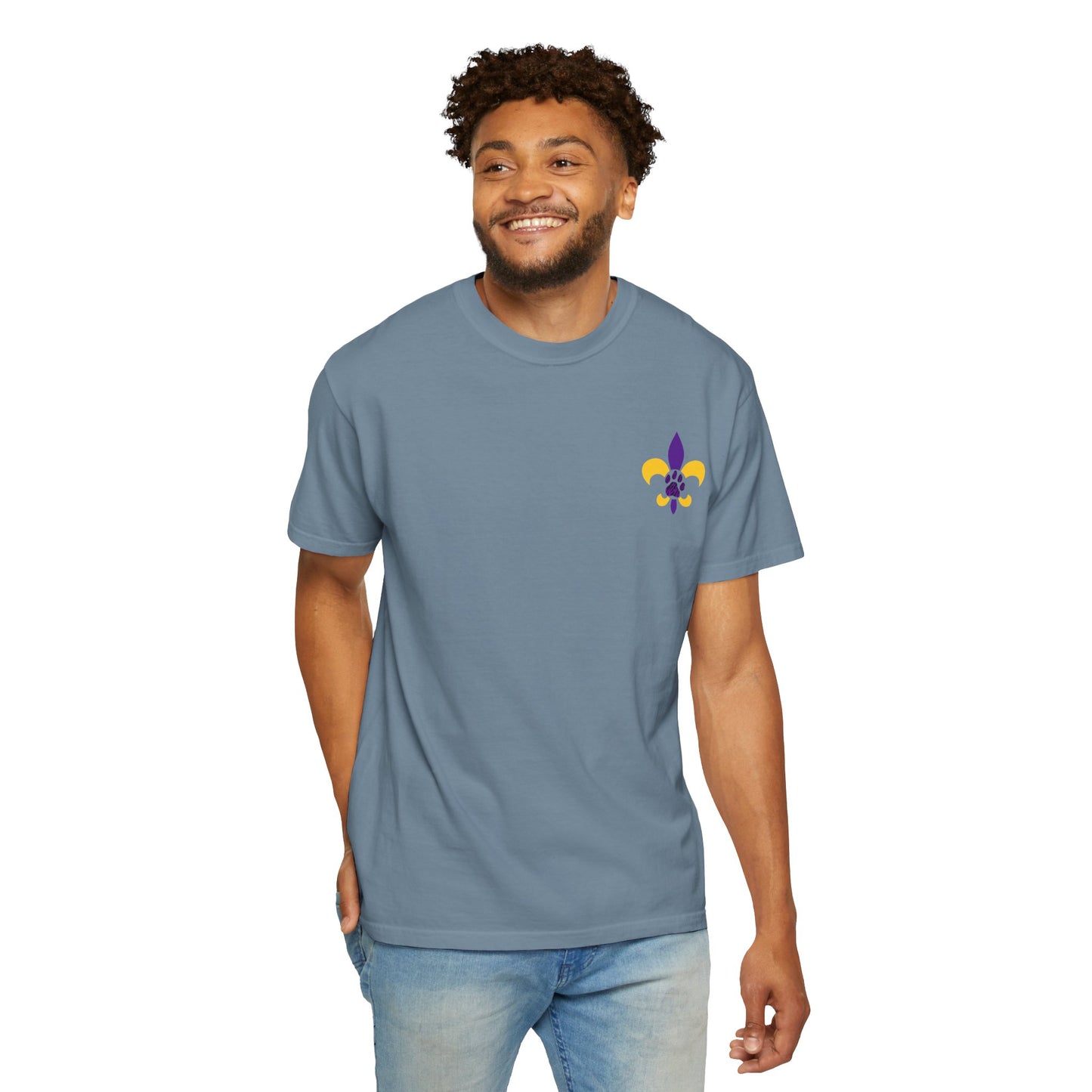Baton Rouge Spirit T-Shirt - Unisex Garment-Dyed Tee for Game Day, College Football, Mardi Gras, Team Pride, Casual Wear