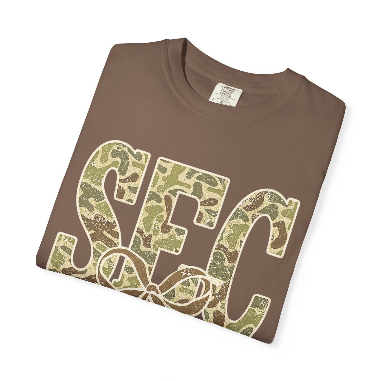 Camo Lettered Unisex T-Shirt - SEC Fan Gear - Gift for Him - Outdoor Wear