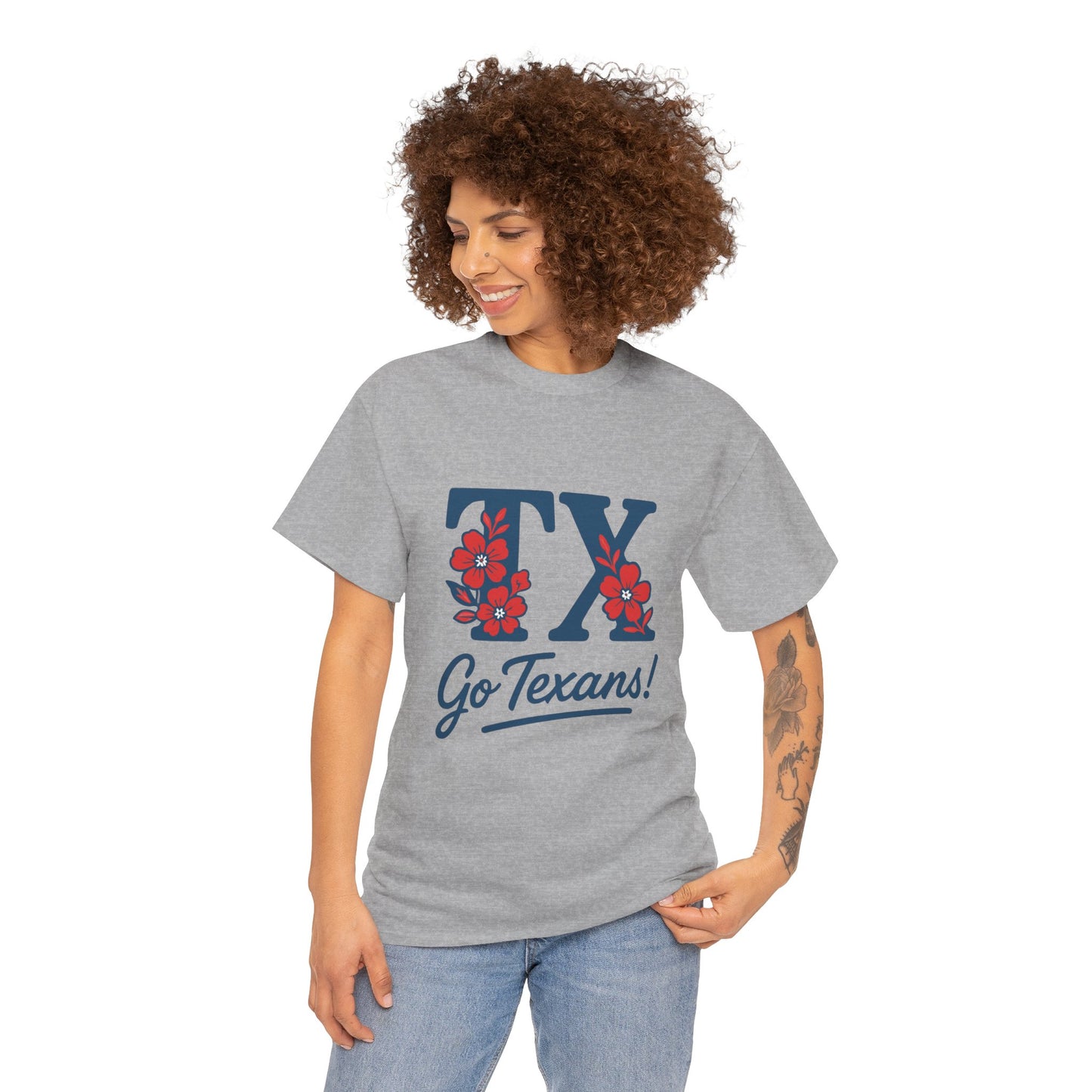 Texas Pride Unisex Cotton Tee | Go Texans! T-Shirt, Casual Wear, Game Day Shirt, Gift for Fans, Spring/Summer Style