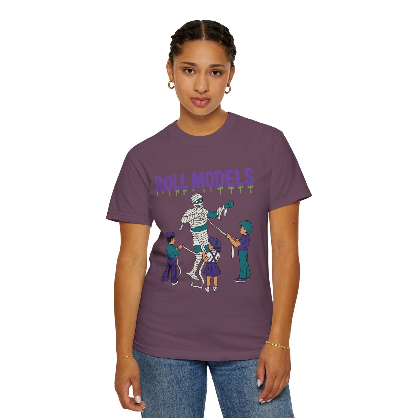 Mummy Roll Models T-Shirt, Cute Halloween Shirt, Kids Costume Tee, Family Fun Outfit, Retro Graphic Top, Vintage Style Tee