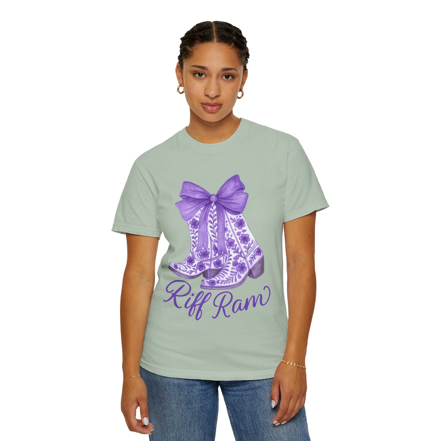 Purple Cowboy Boots T-Shirt | Western Style Tee, Festival Wear, Country Music Shirt, Gift for Horse Lovers, Casual Chic