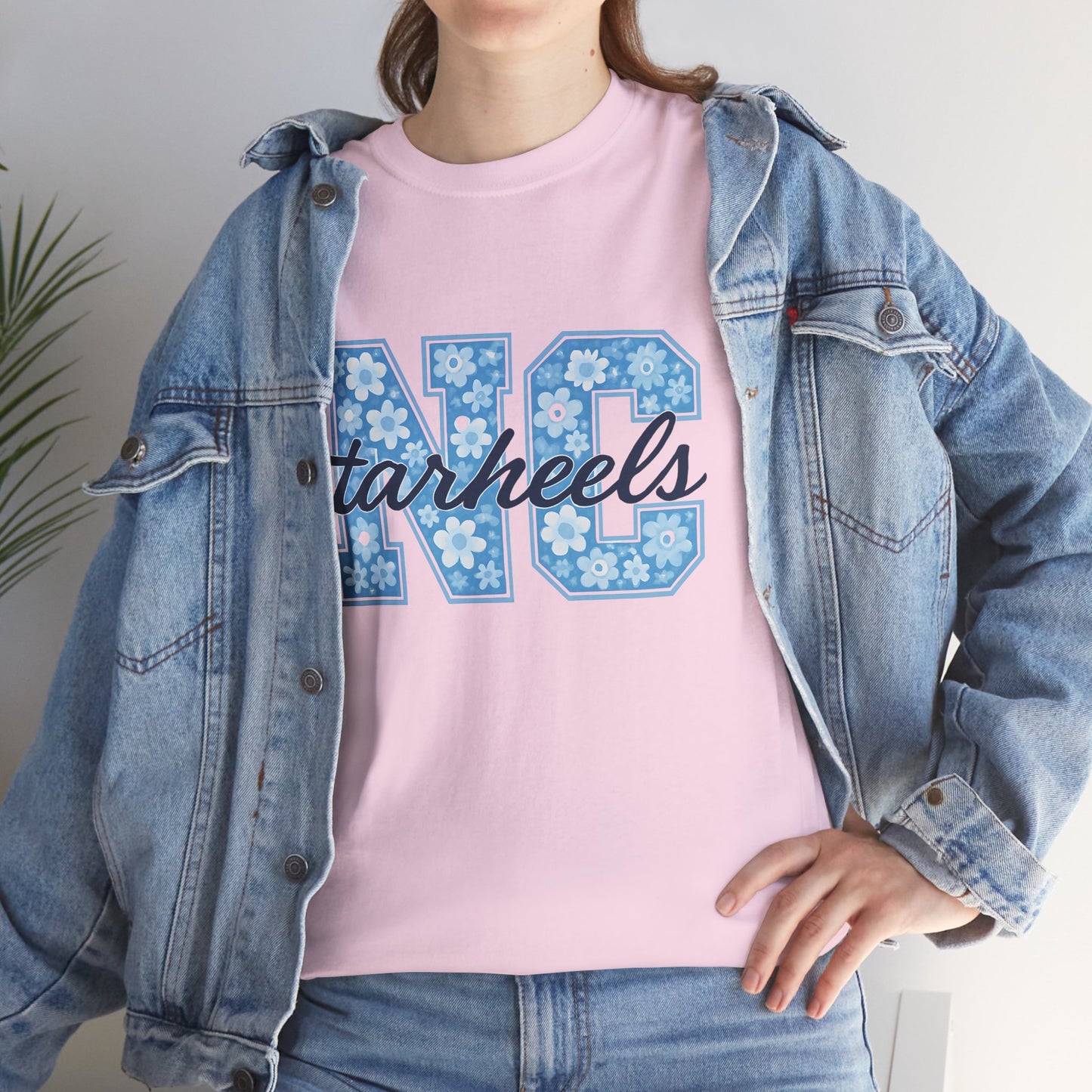 North Carolina Tarheels Unisex Heavy Cotton Tee, College Spirit Wear, Men's and Women's Casual T-Shirt, School Pride Apparel, Gift for Fans