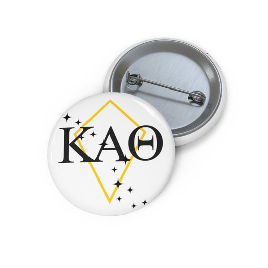 Kappa Alpha Theta Custom Pin Buttons, Personalized Button Pins, Badge, Gifts for Friends, Party Favors, Sorority or Fraternity Buttons, Unique Accessories