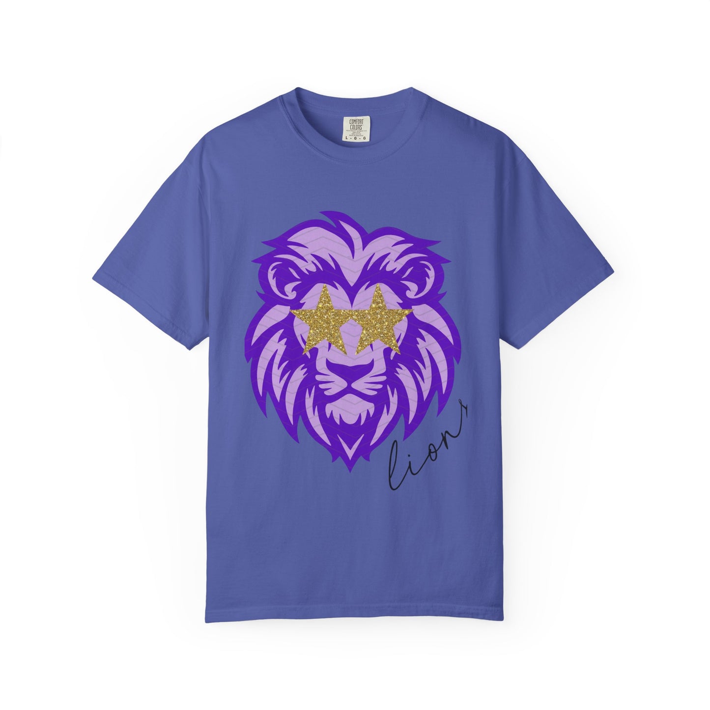 Purple Lion Graphic T-Shirt
