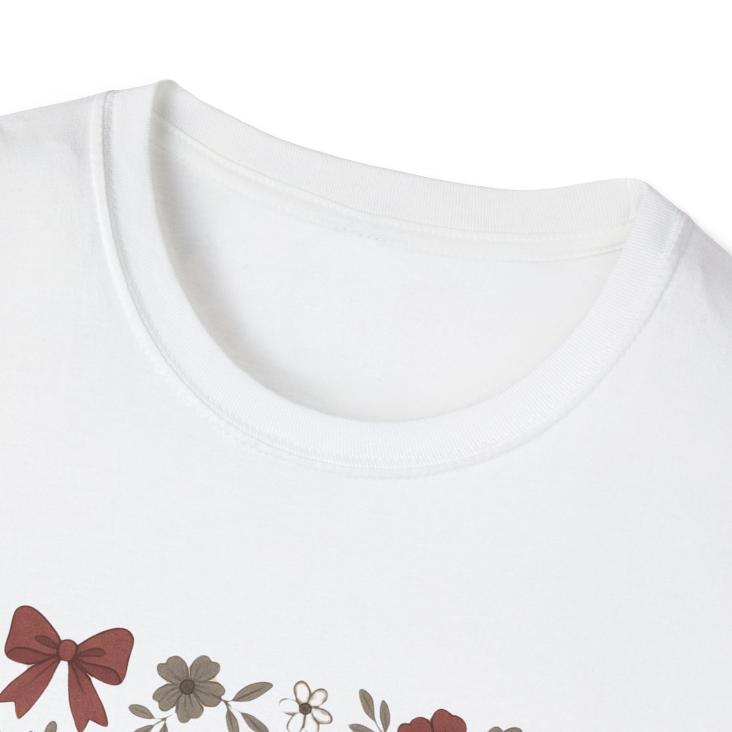 Texas Floral Unisex Softstyle T-Shirt, Vintage Texas Tee, Texas Pride Shirt, Casual Wear, Gift for Texas Lovers, Holiday T-Shirt