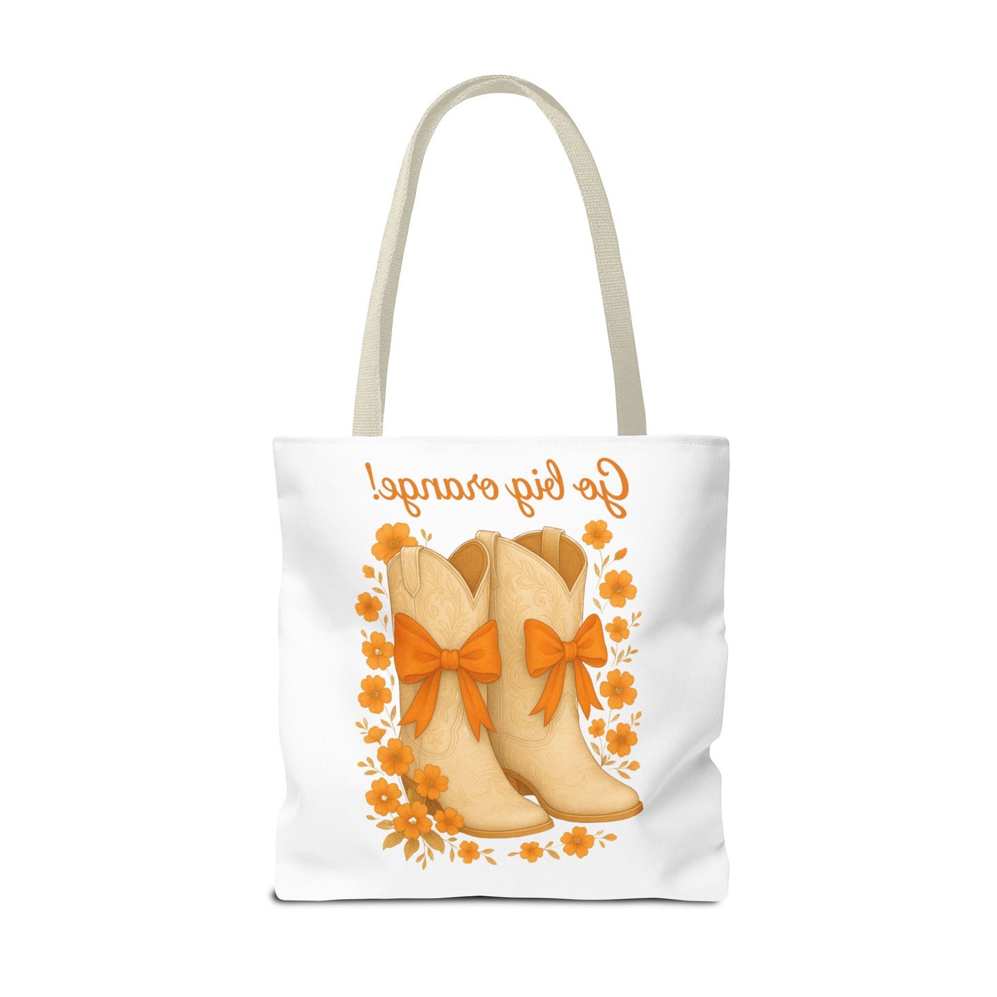 Tennessee Game Day, Floral Tote Bag, Coquette Bow Boot Design, Go Vols, Knoxville Tennessee, Alumni Gift, Rocky Top, Graduation Gift