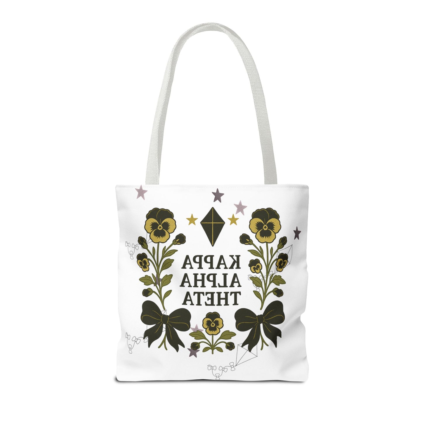 Floral Sorority Tote Bag | Kappa Alpha Theta, Eco-Friendly Bag, Gift for Sisters, College Accessory, Summer Outing Bag